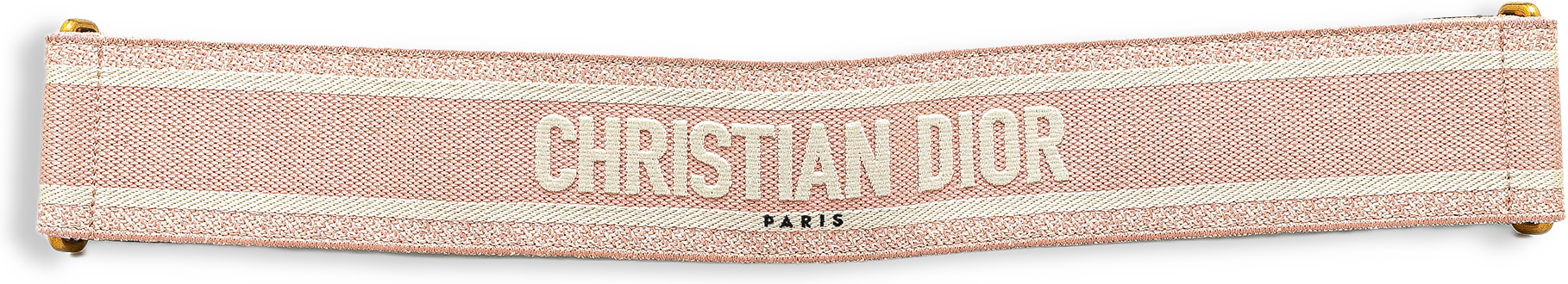 Dior Wide Embroidered Canvas Waist Belt