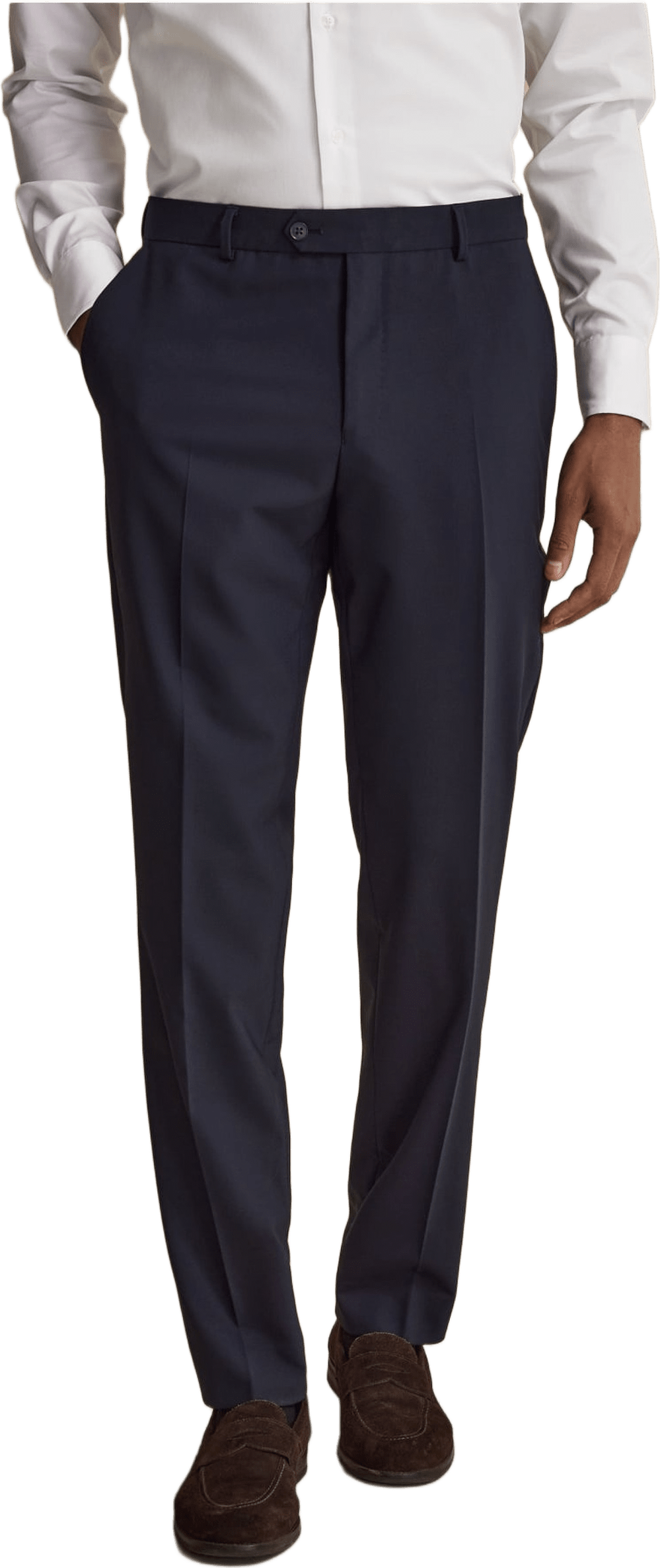 Wool Blended Pants Ares, från John Henric, i färgen dark blue.