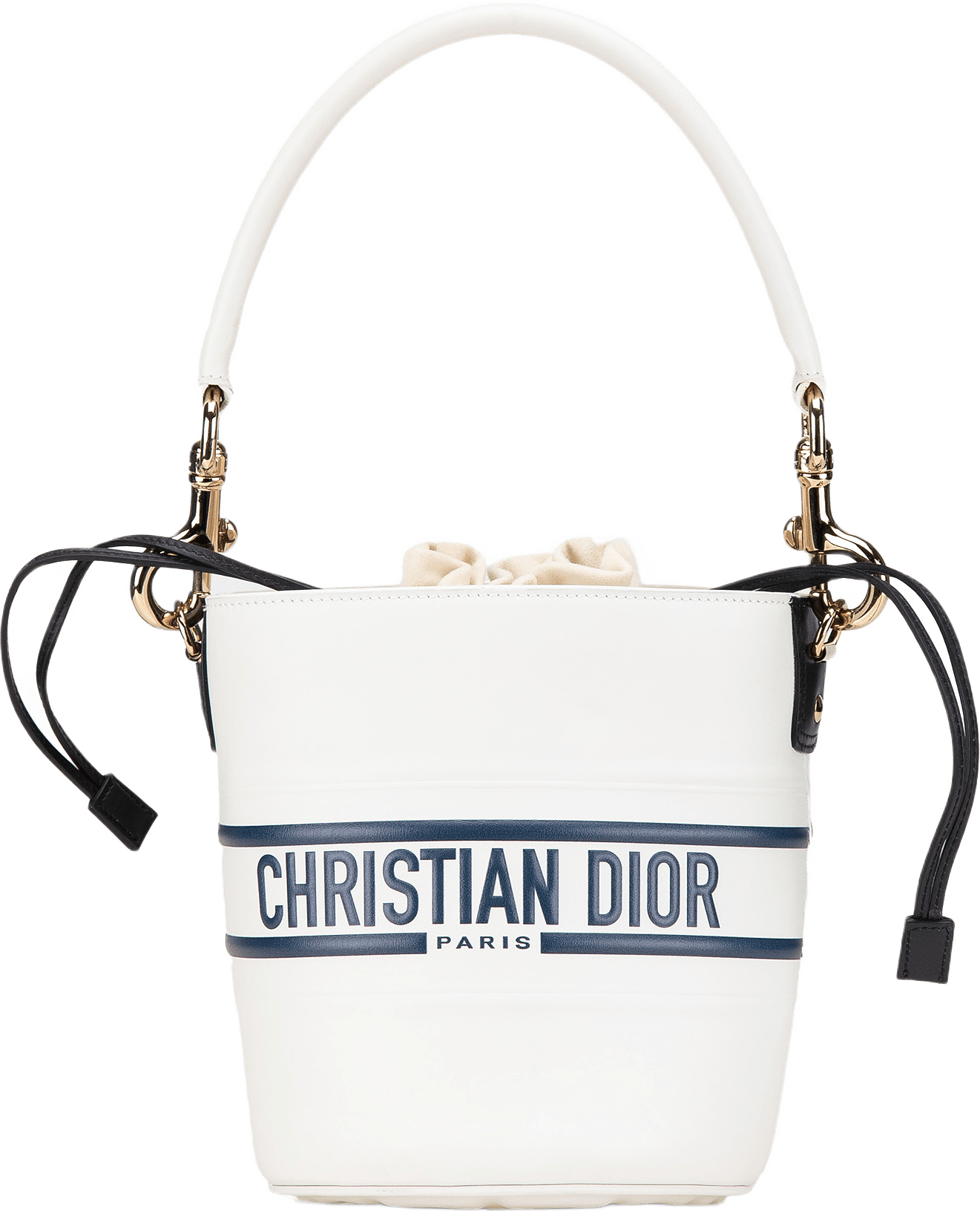 Dior Small Leather Vibe Drawstring Bucket