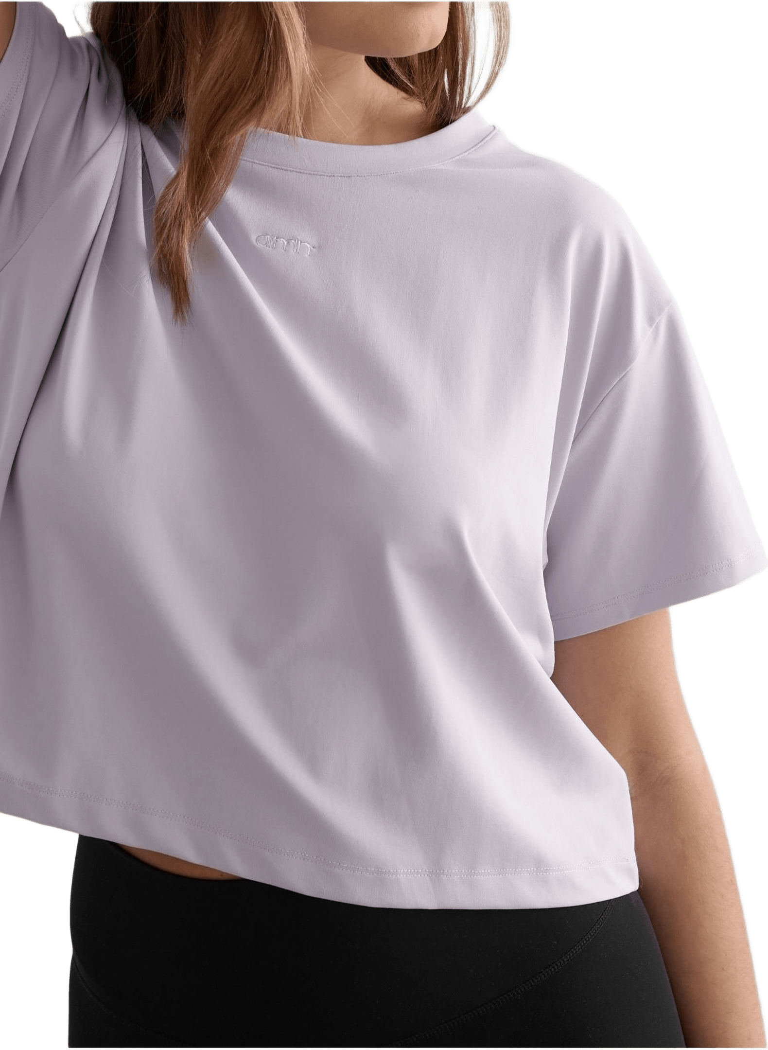 Essence Relaxed T-shirt, från aim'n, i färgen pale lavender.