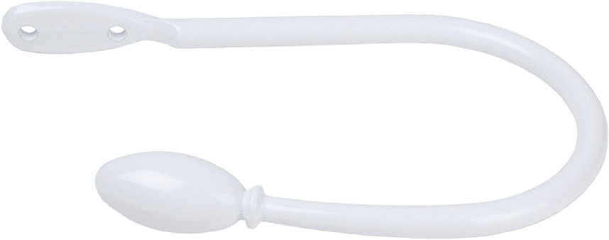 Drops gardinomtag, 9,5 cm, 2 st, från Kirsch, i färgen White.