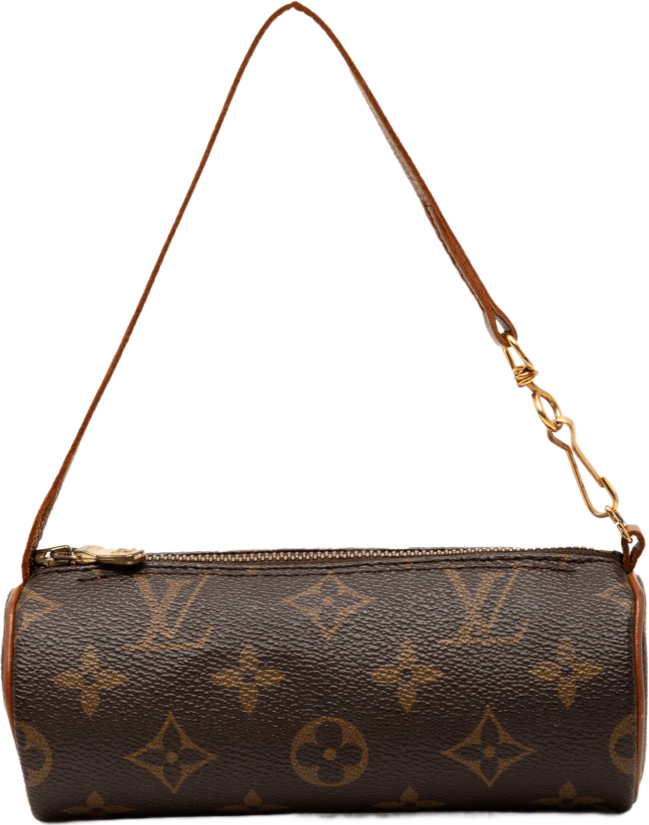 Louis Vuitton Monogram Papillon Pochette, från Luxclusif, i färgen brown.