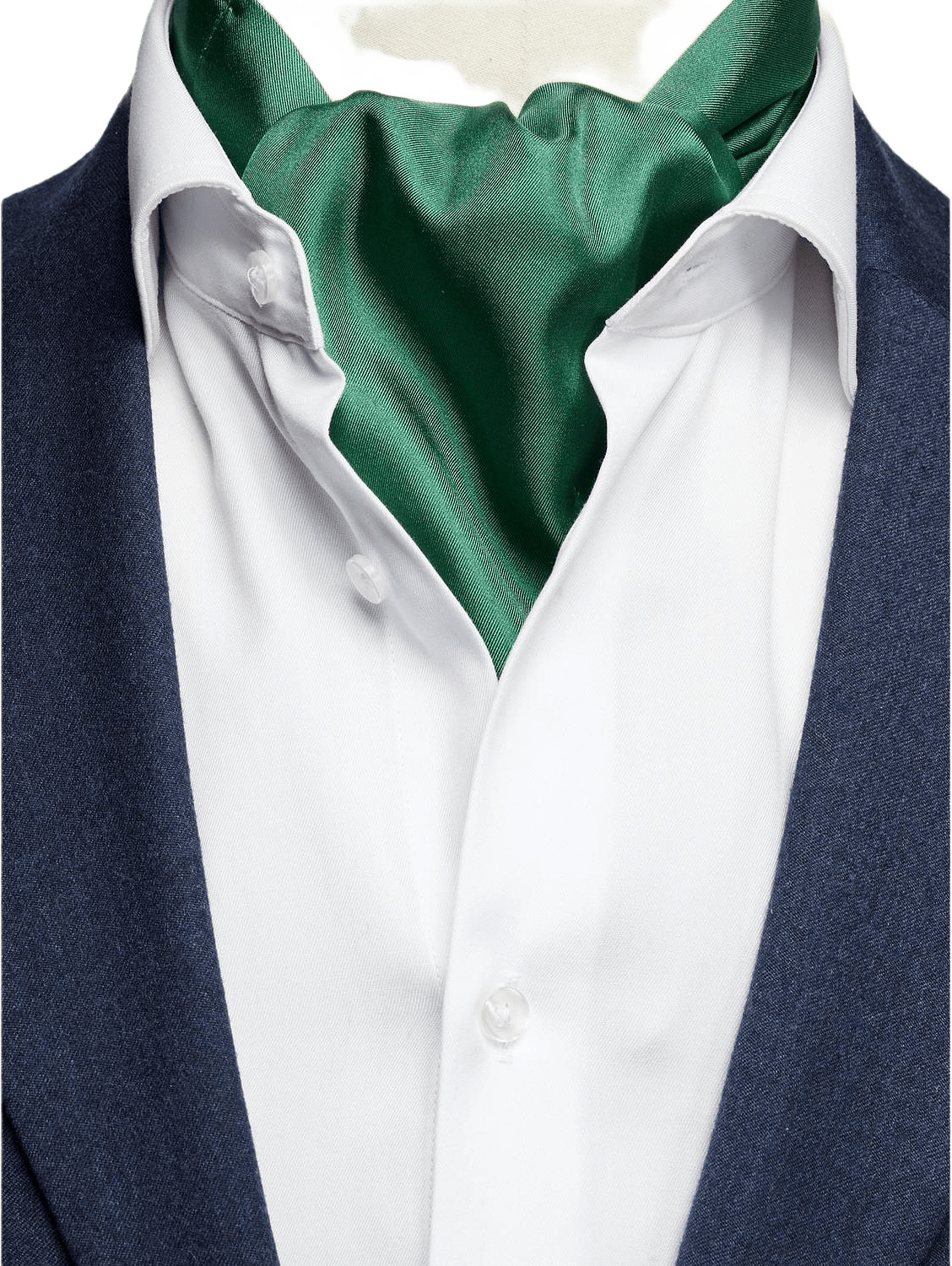 Silk Single Pointed Ascot Plain