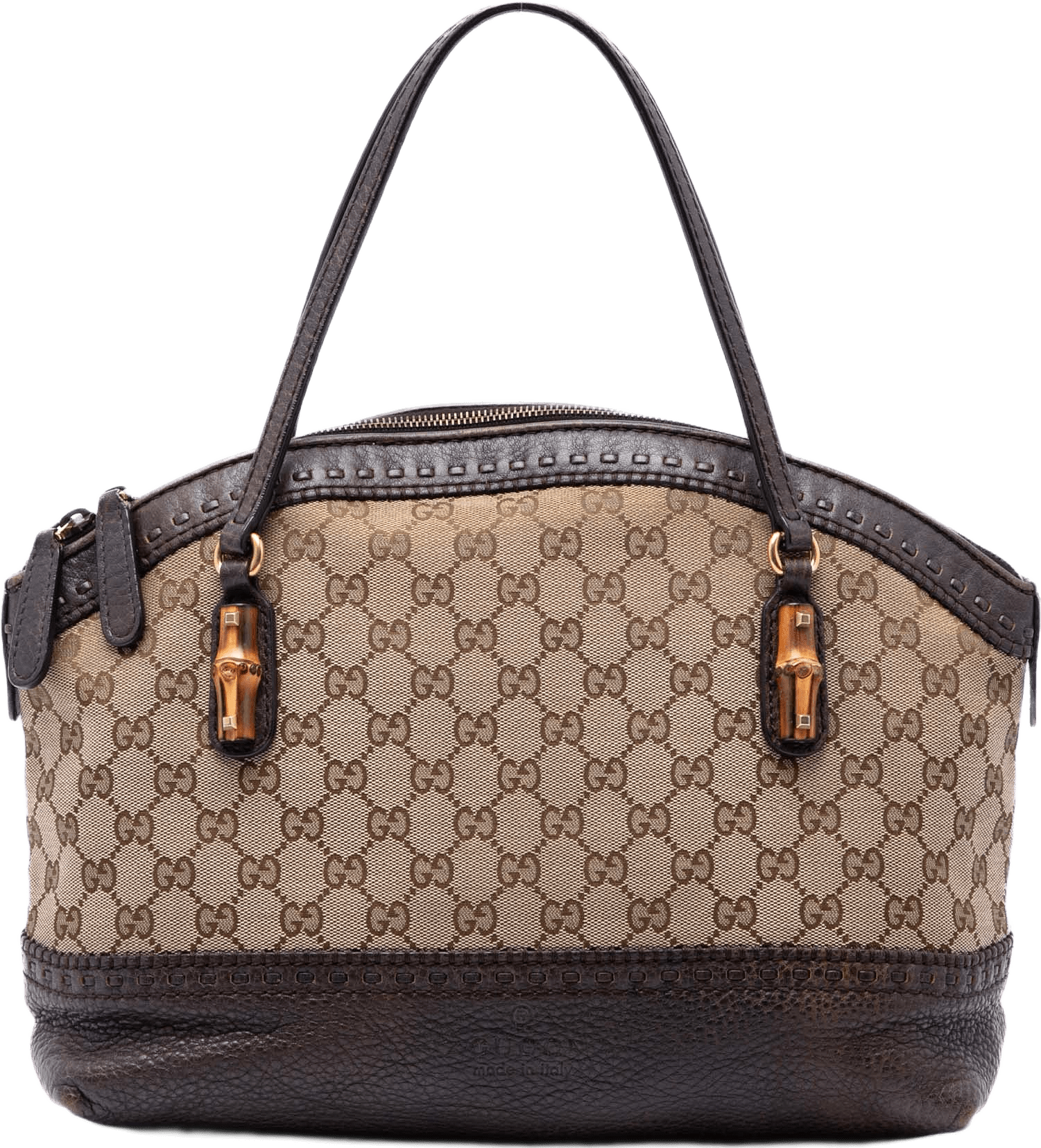 Gucci Gg Canvas Laidback Crafty Handbag, från Luxclusif, i färgen beige.