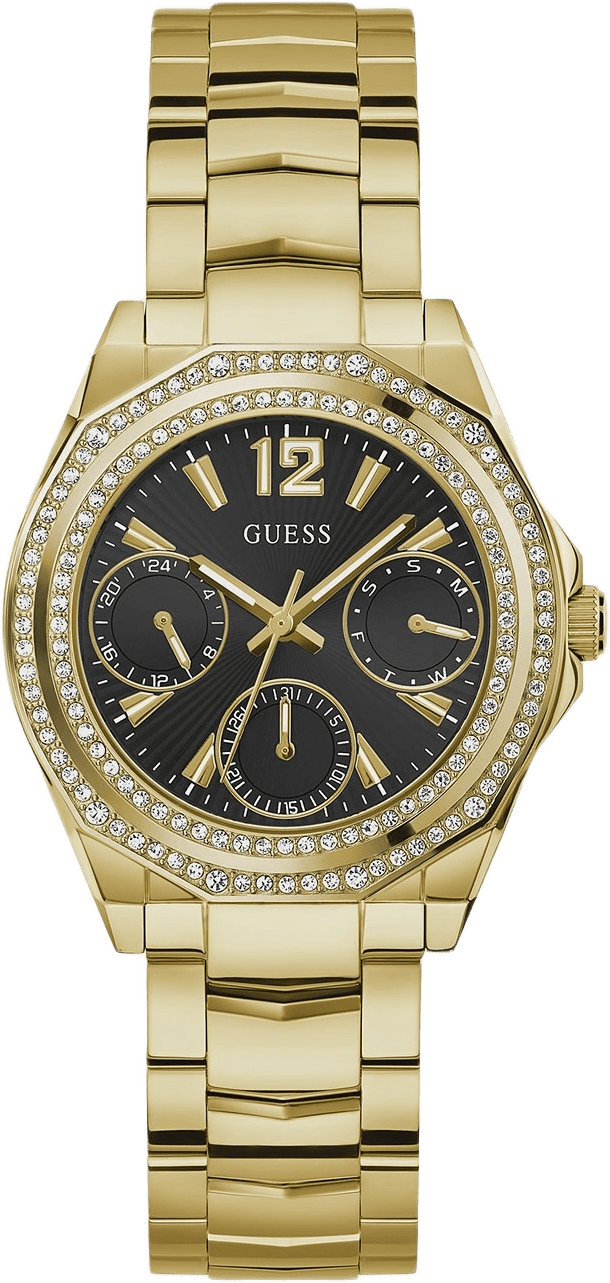 Guess Ritzy Dam Svart/guld, Metallband - Gw0685l4, från Guess, i färgen 1.