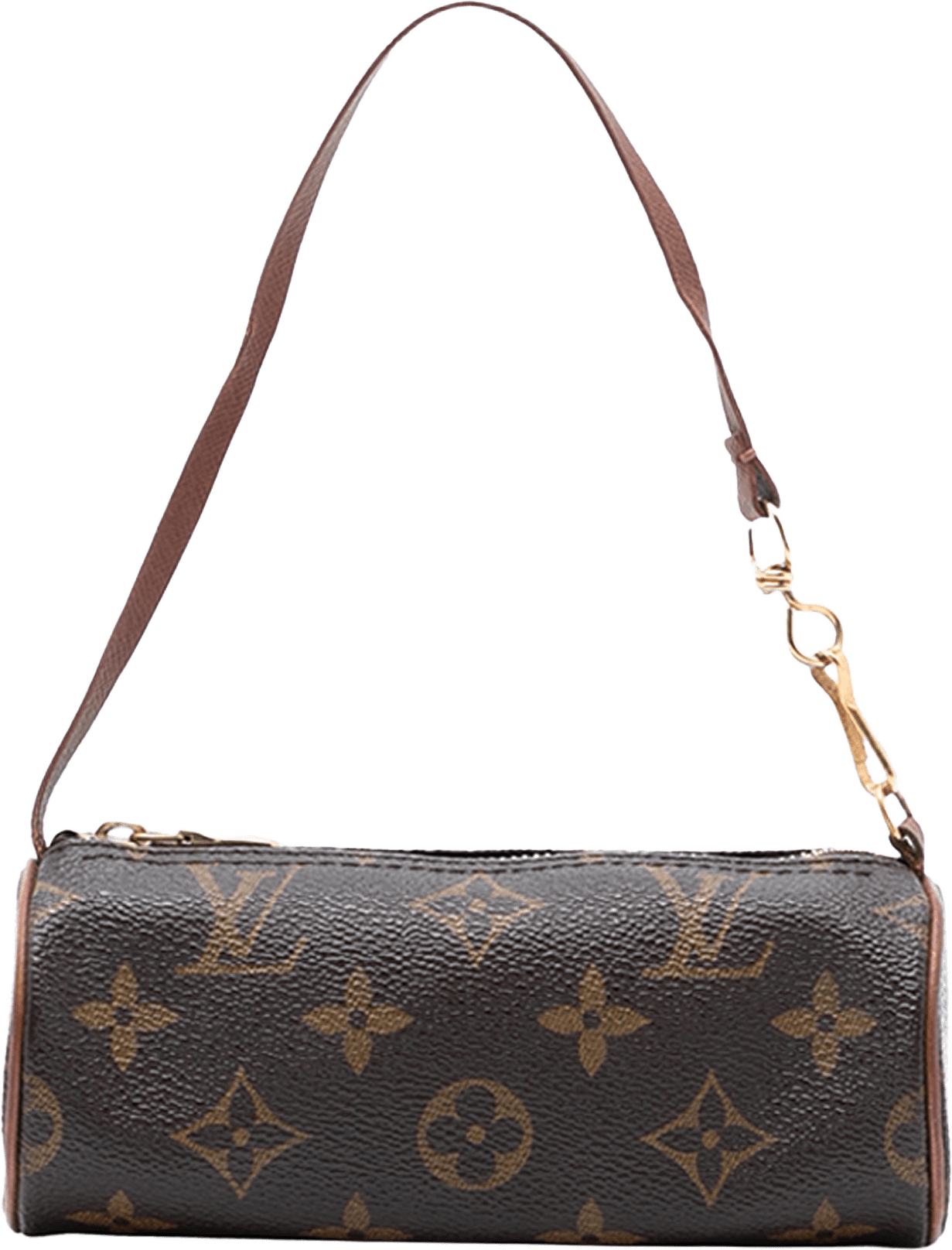 Louis Vuitton Monogram Papillon Pochette, från Luxclusif, i färgen brown.
