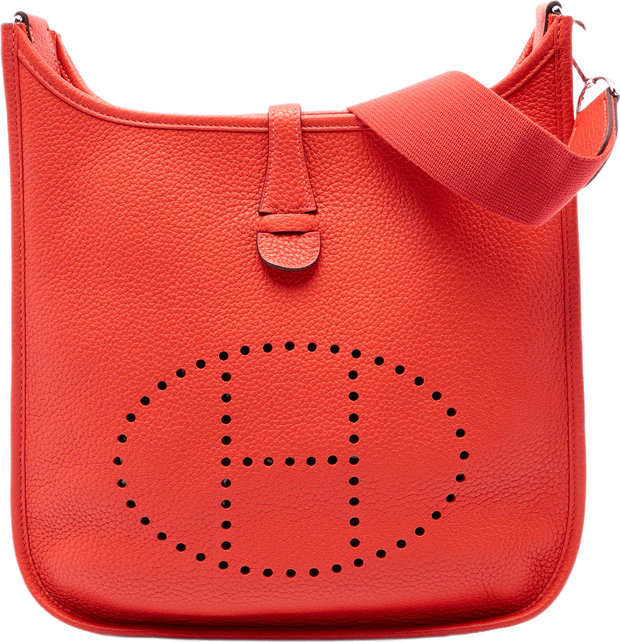 Hermès Clemence Evelyne Iii 29, från Luxclusif, i färgen orange.