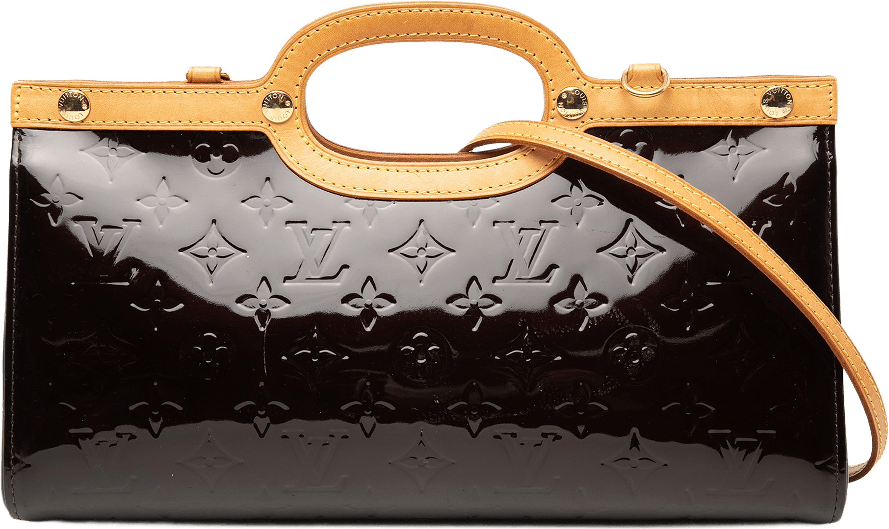 Louis Vuitton Monogram Vernis Roxbury Drive, från Luxclusif, i färgen purpur.