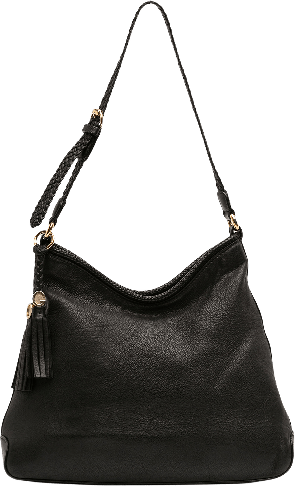 Gucci Leather Marrakech Shoulder Bag, från Luxclusif, i färgen black.