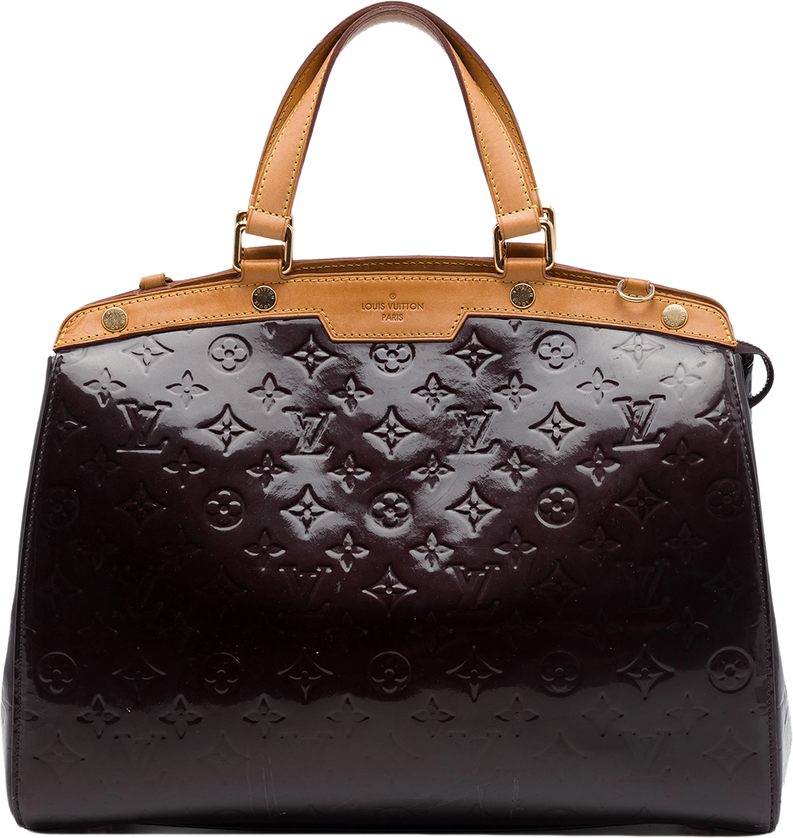 Louis Vuitton Monogram Vernis Brea Gm, från Luxclusif, i färgen purpur.