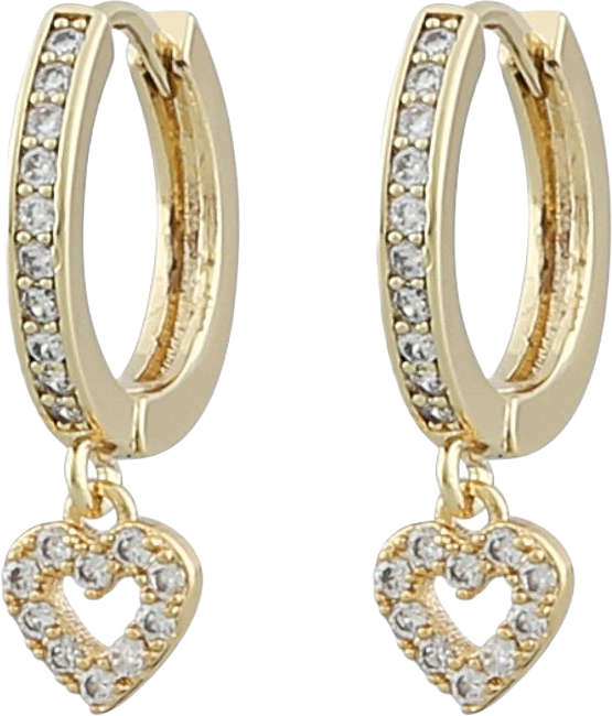 Valentina Round Earring, från SNÖ of Sweden, i färgen g/clear.