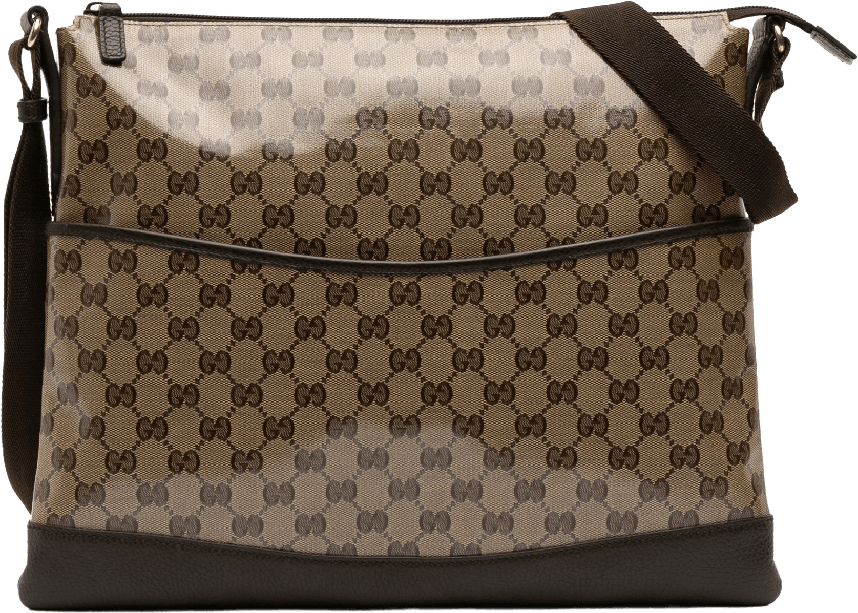 Gucci Gg Crystal Crossbody, från Luxclusif, i färgen beige.
