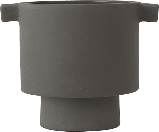 Inka Kana Pot, från OYOY Living, i färgen anthracite.