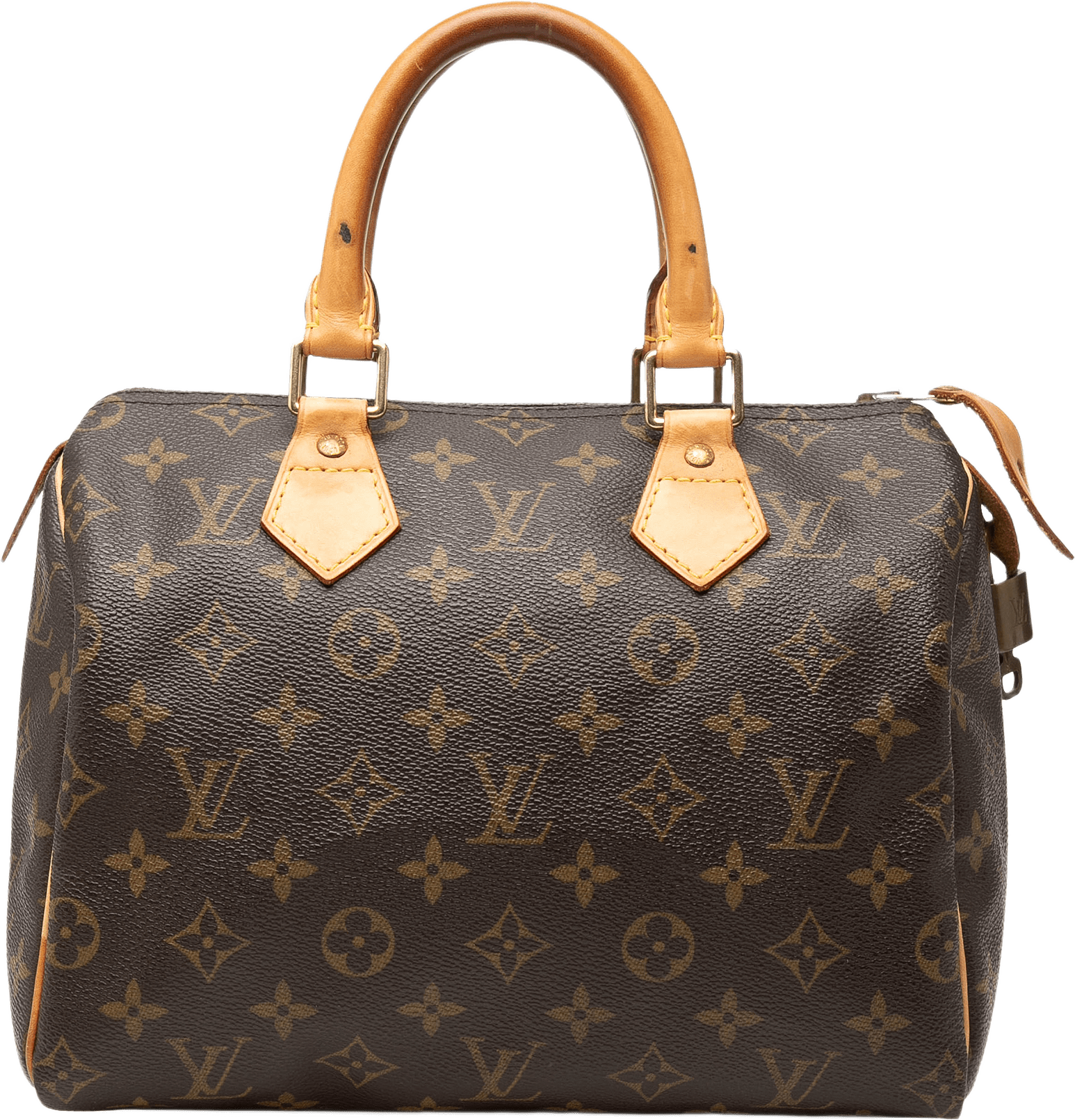 Louis Vuitton Monogram Speedy 25, från Luxclusif, i färgen brun.