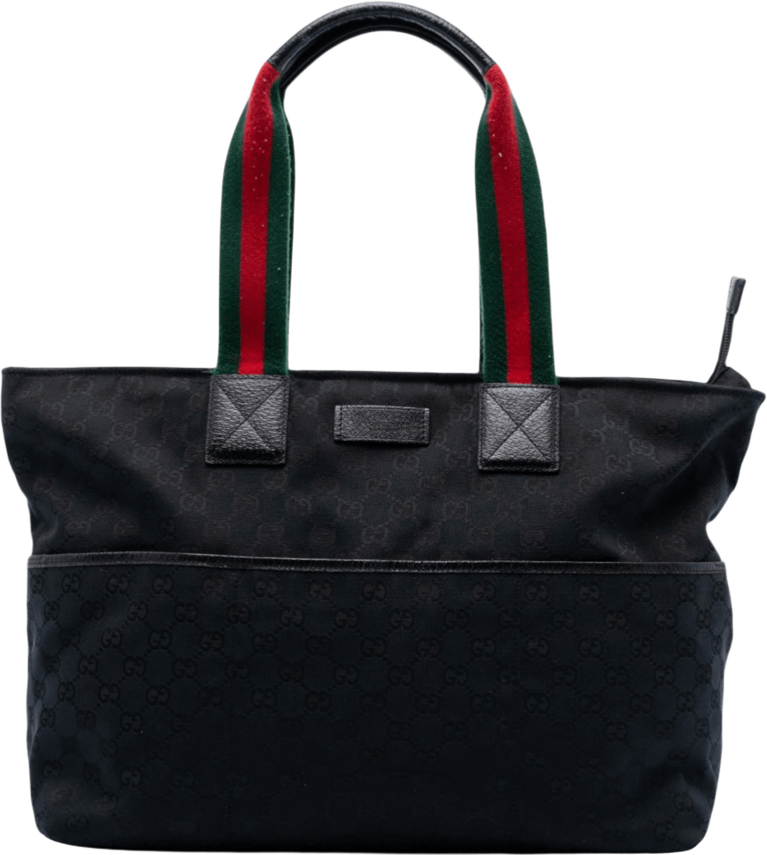 Gucci Gg Canvas Web Tote, från Luxclusif, i färgen black.