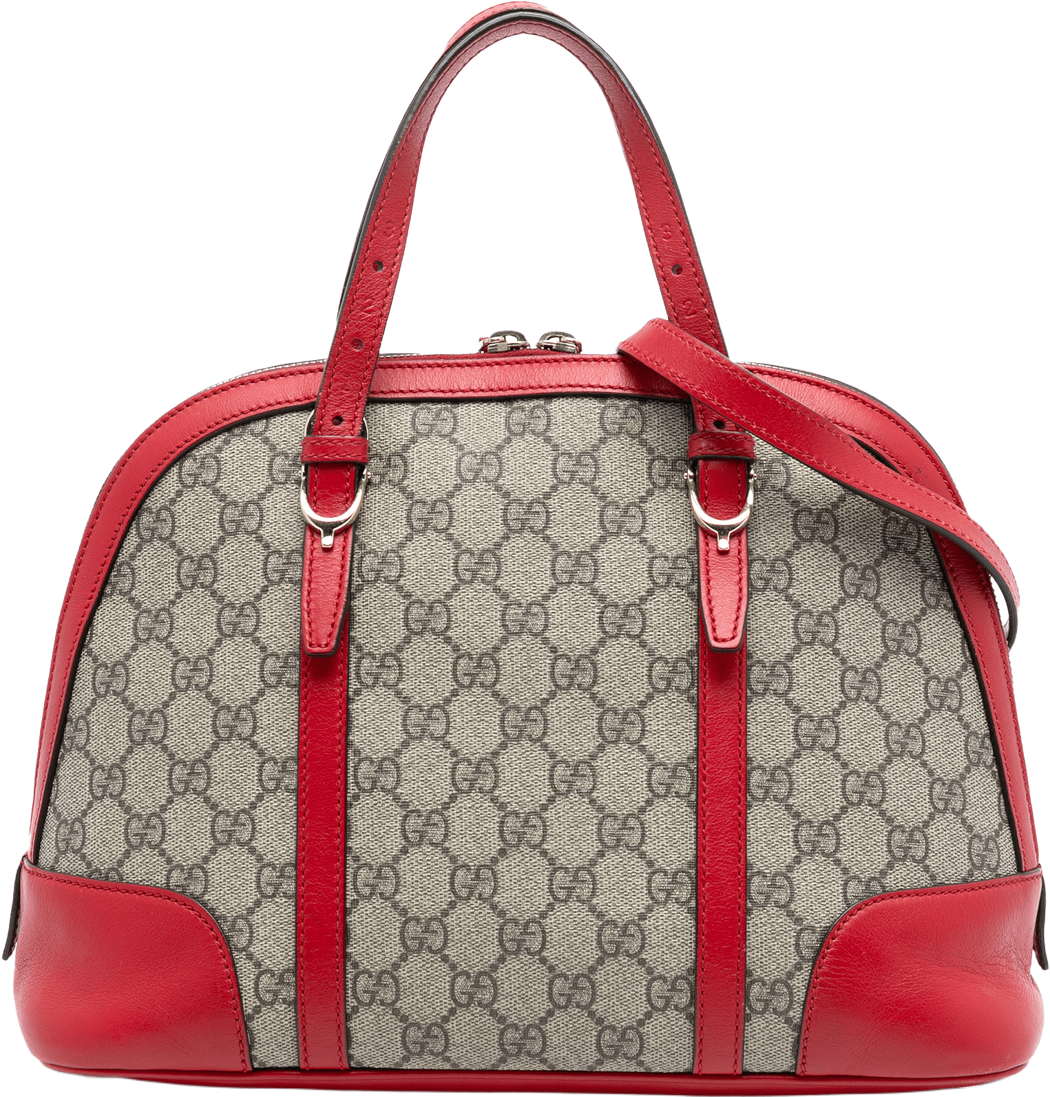 Gucci Small Gg Supreme Nice Dome Satchel, från Luxclusif, i färgen beige.