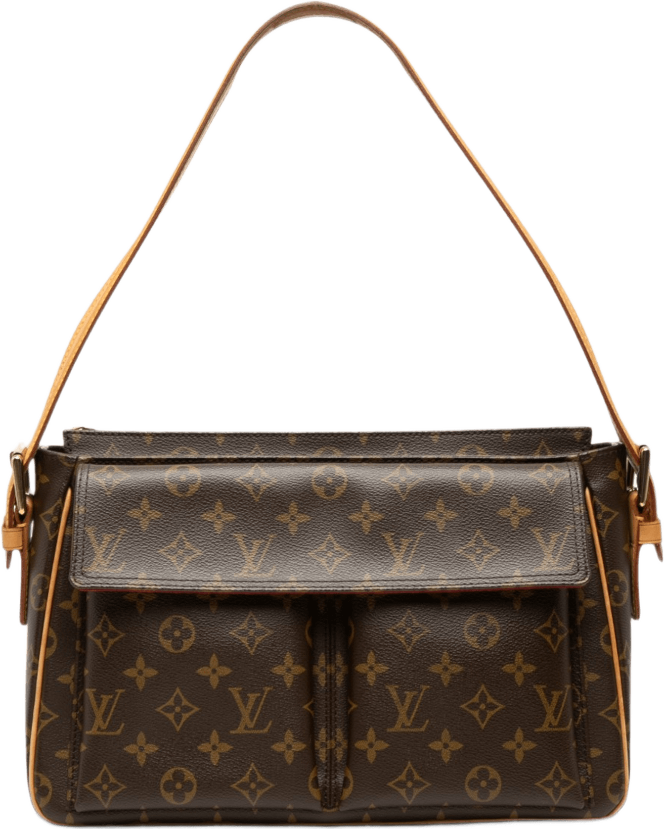 Louis Vuitton Monogram Viva Cite Gm, från Luxclusif, i färgen brown.