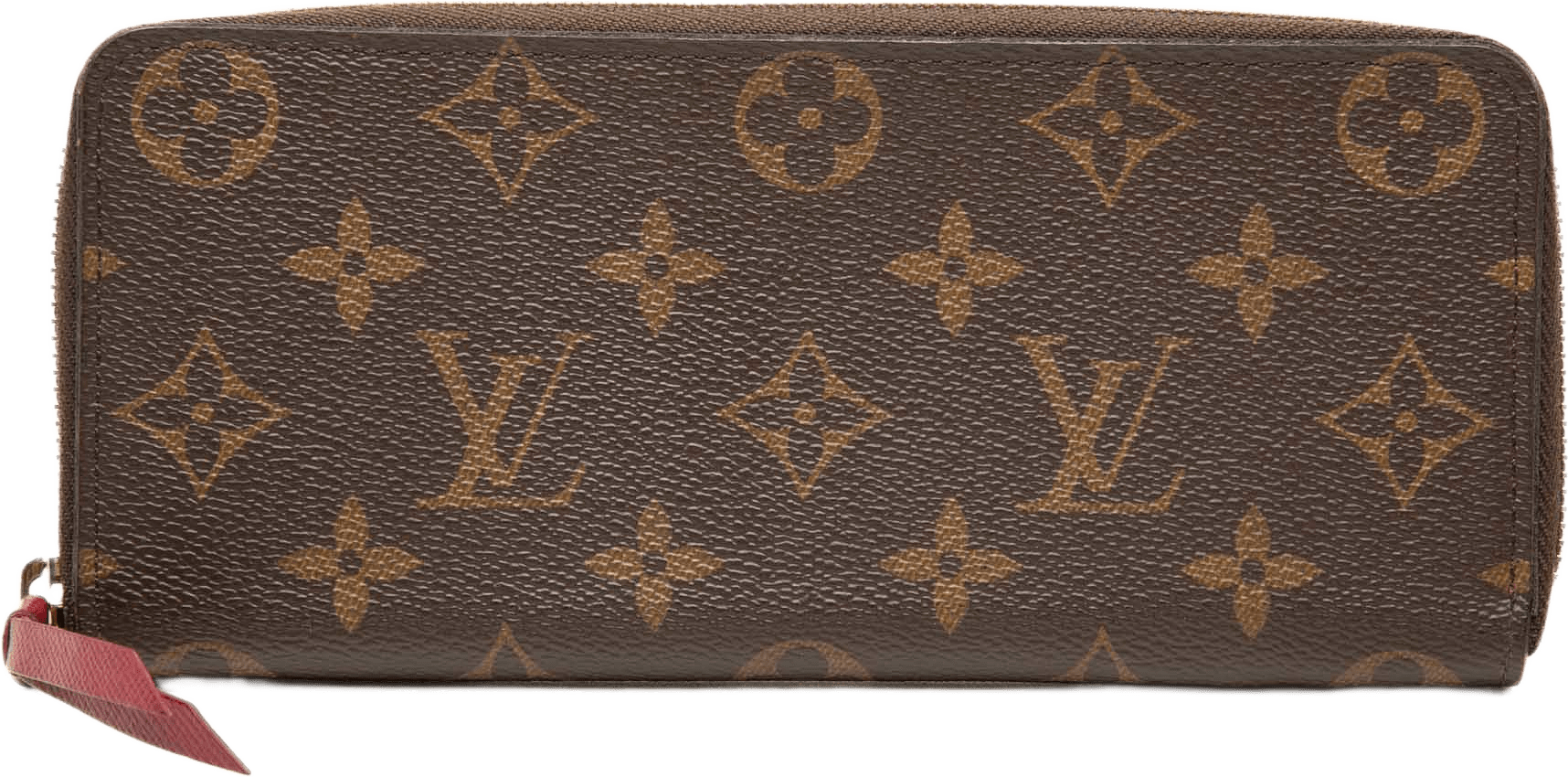 Louis Vuitton Monogram Clemence Long Wallet, från Luxclusif, i färgen brun.
