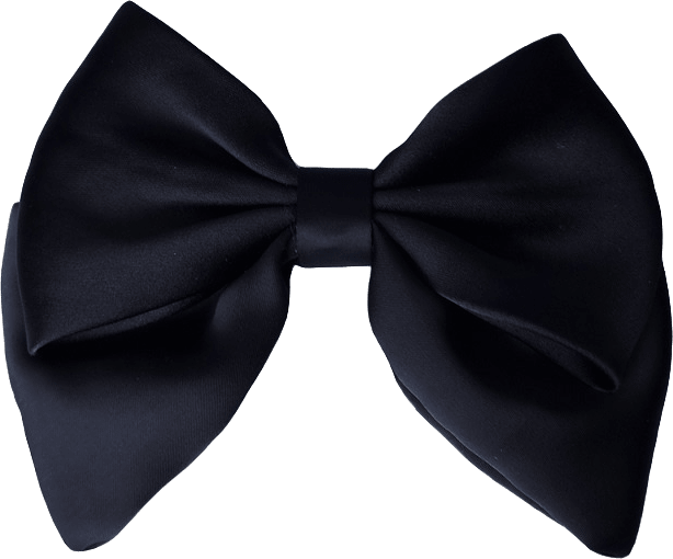 Nackspänne Med Rosett 14 Cm, från Complement, i färgen black.