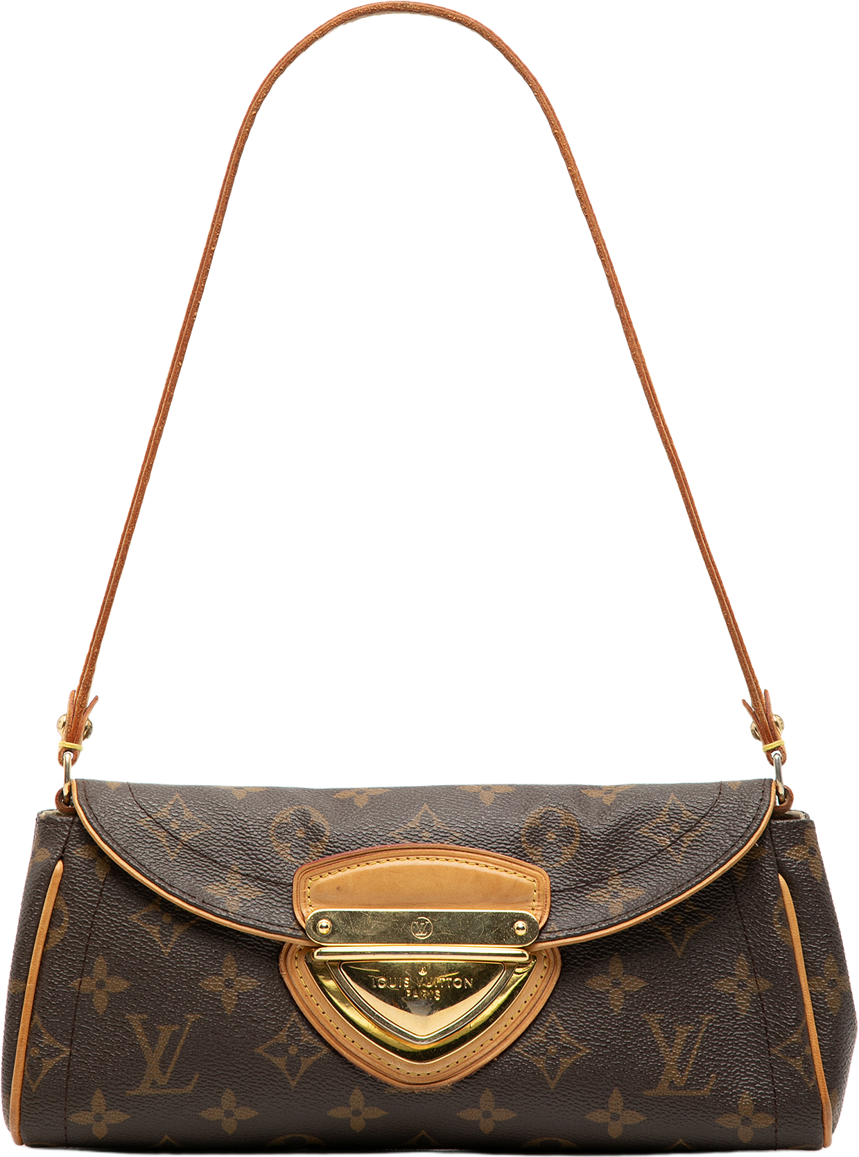 Louis Vuitton Monogram Pochette Beverly, från Luxclusif, i färgen brown.