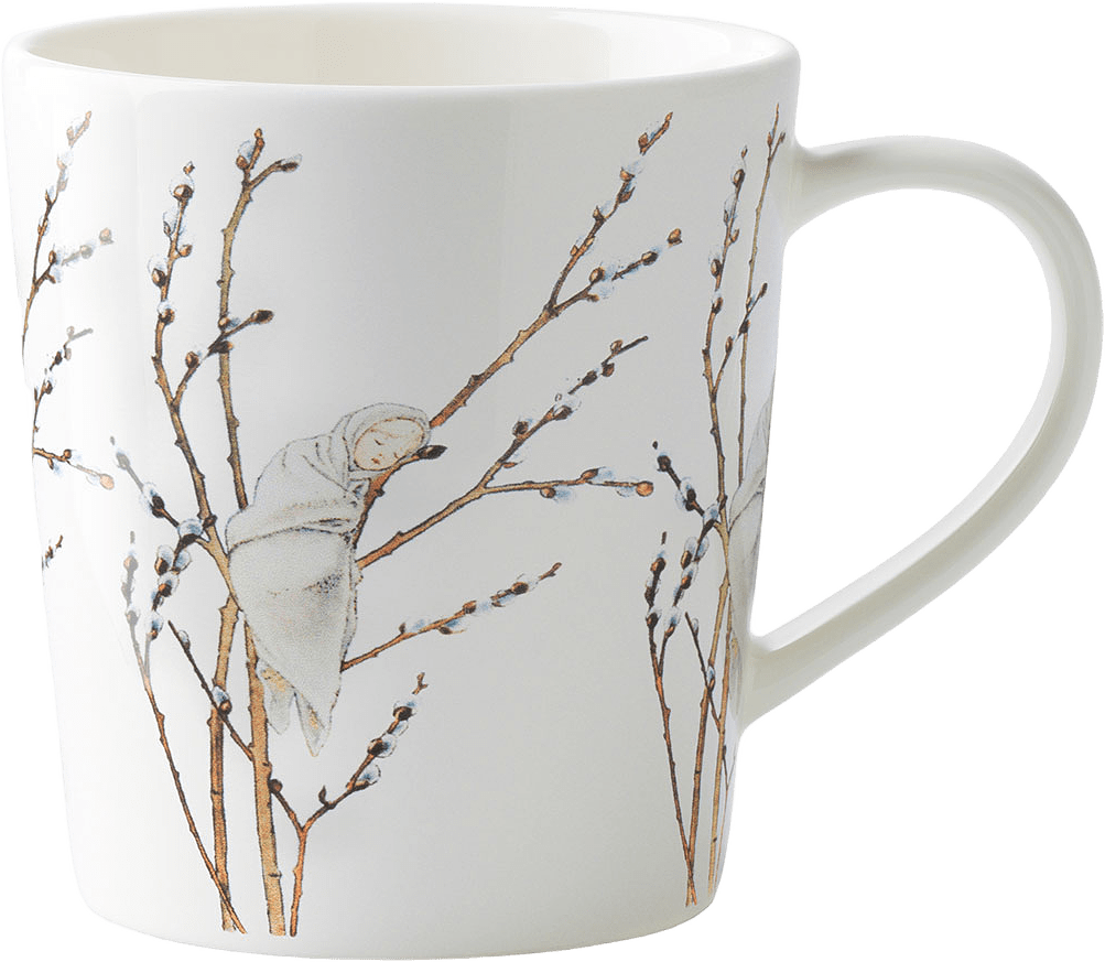 Elsa Beskow Mugg 40 cl with handle Little Willow, från Design House Stockholm.