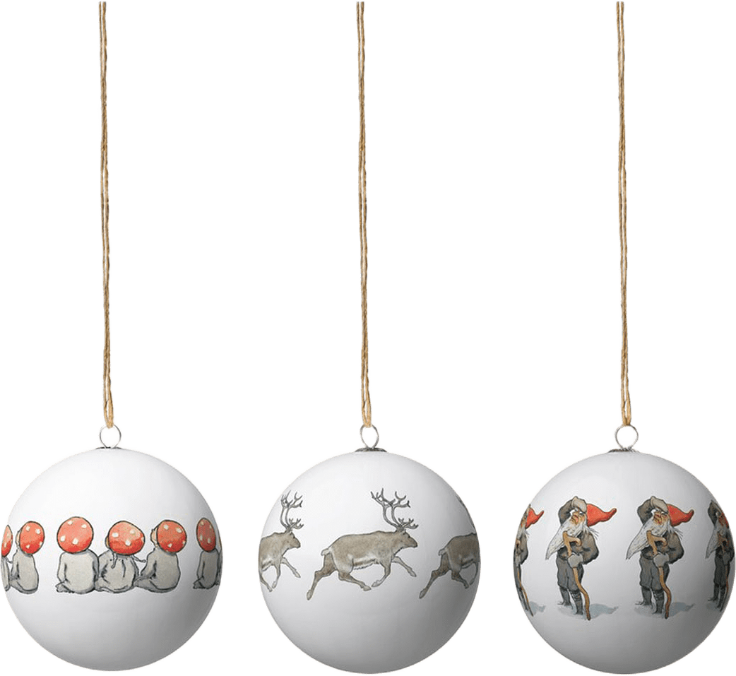 Elsa Beskow - Christmas Tree Ornaments, från Design House Stockholm, i färgen Farbror Blå.