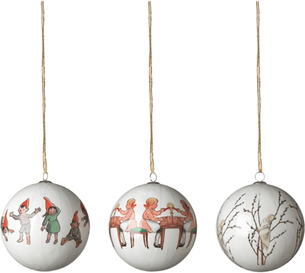 Elsa Beskow - Christmas Tree Ornaments, från Design House Stockholm, i färgen Lilla Videung.