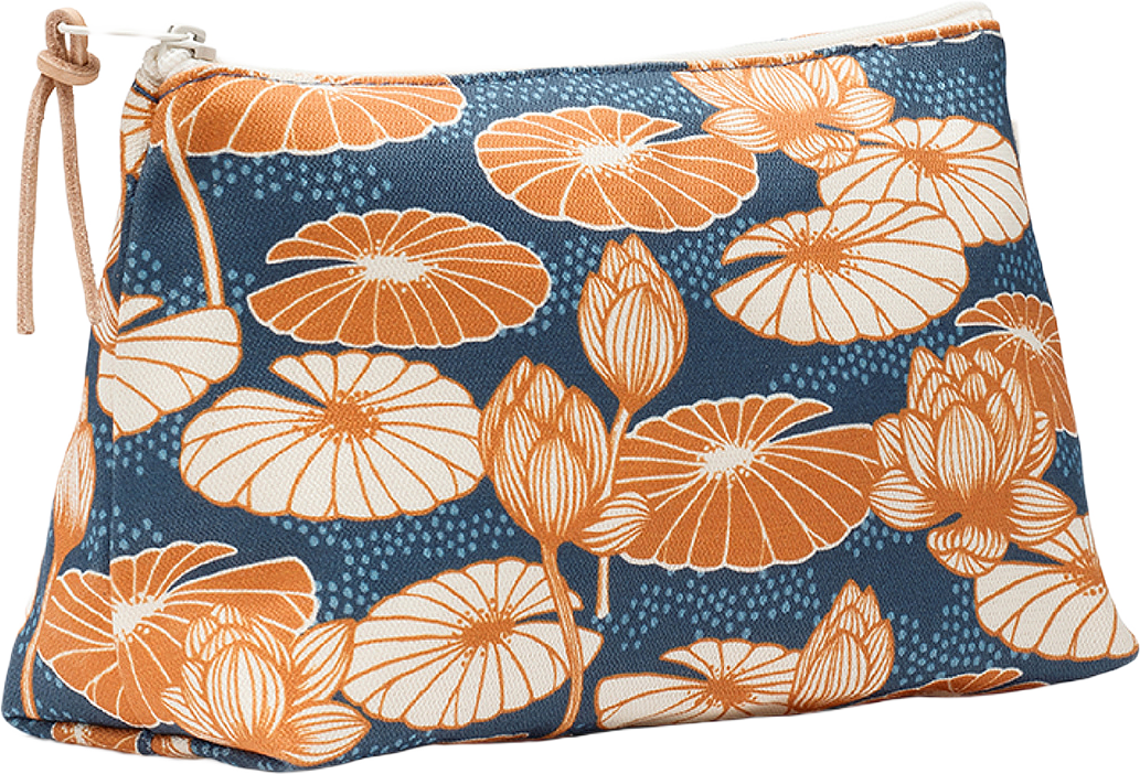 Necessär Lotus, Large, från Gyllstad, i färgen blå-orange.