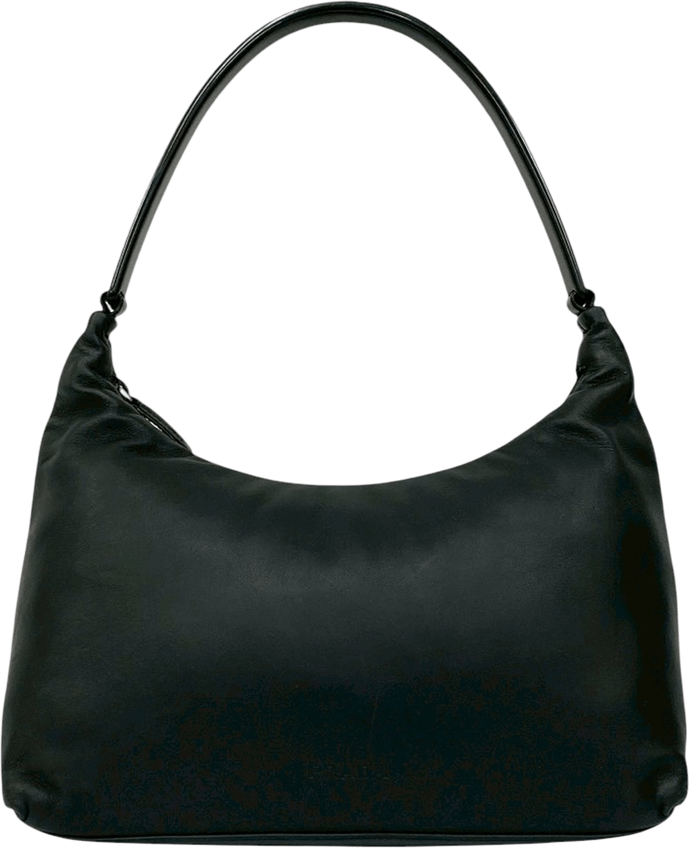 Prada Soft Calf Shoulder Bag, från Luxclusif, i färgen black.