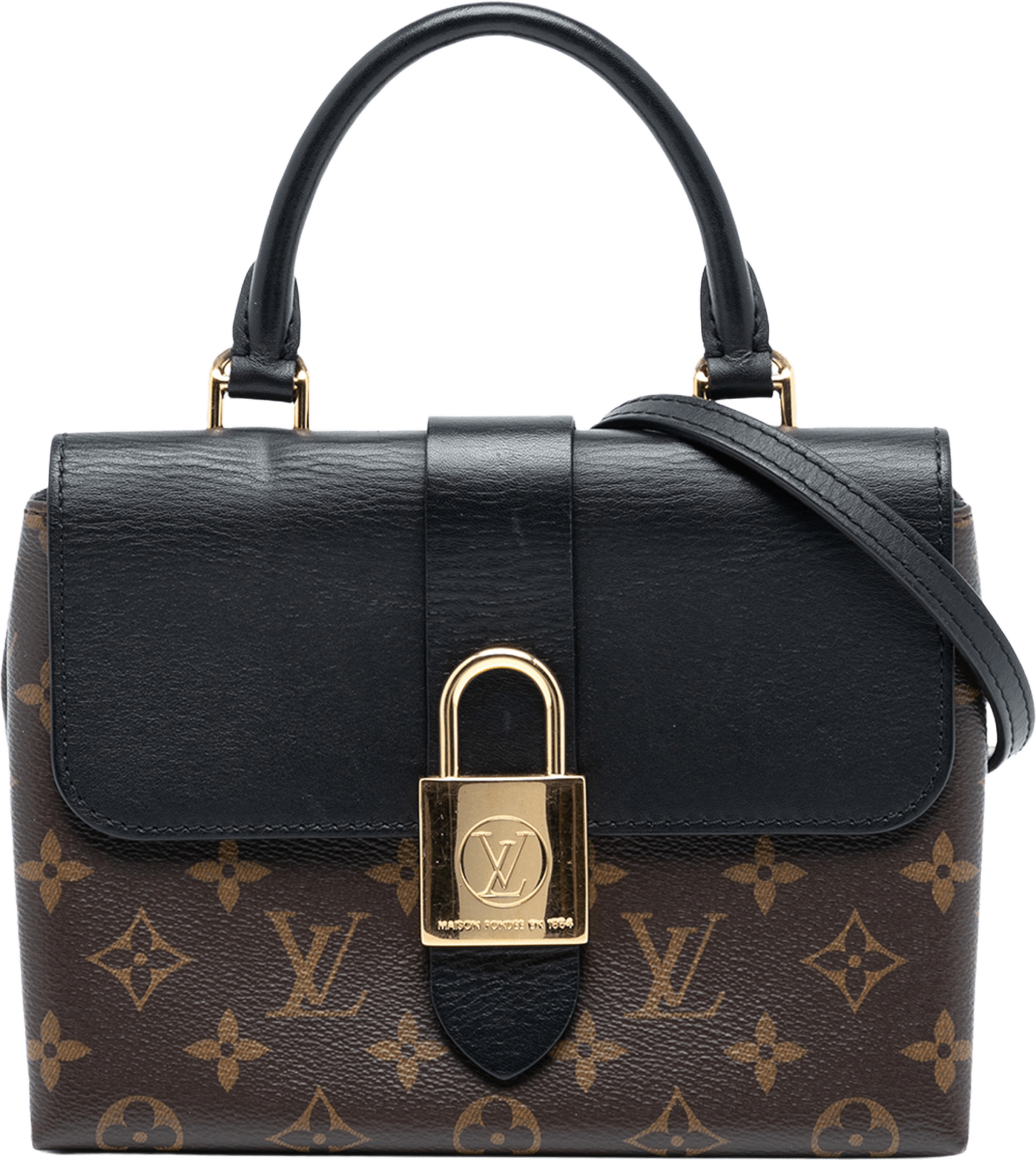 Louis Vuitton Monogram Locky Bb, från Luxclusif, i färgen brown.
