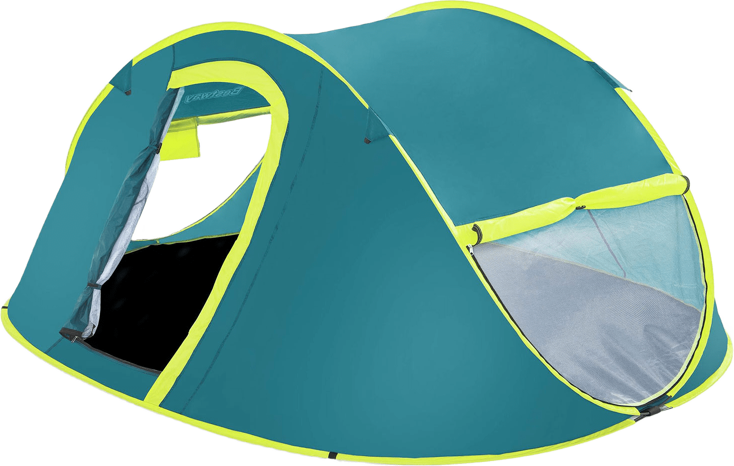 Coolmount Familjetält 4man 2.10m X 2.40m X 1.00m, från Bestway, i färgen blå.