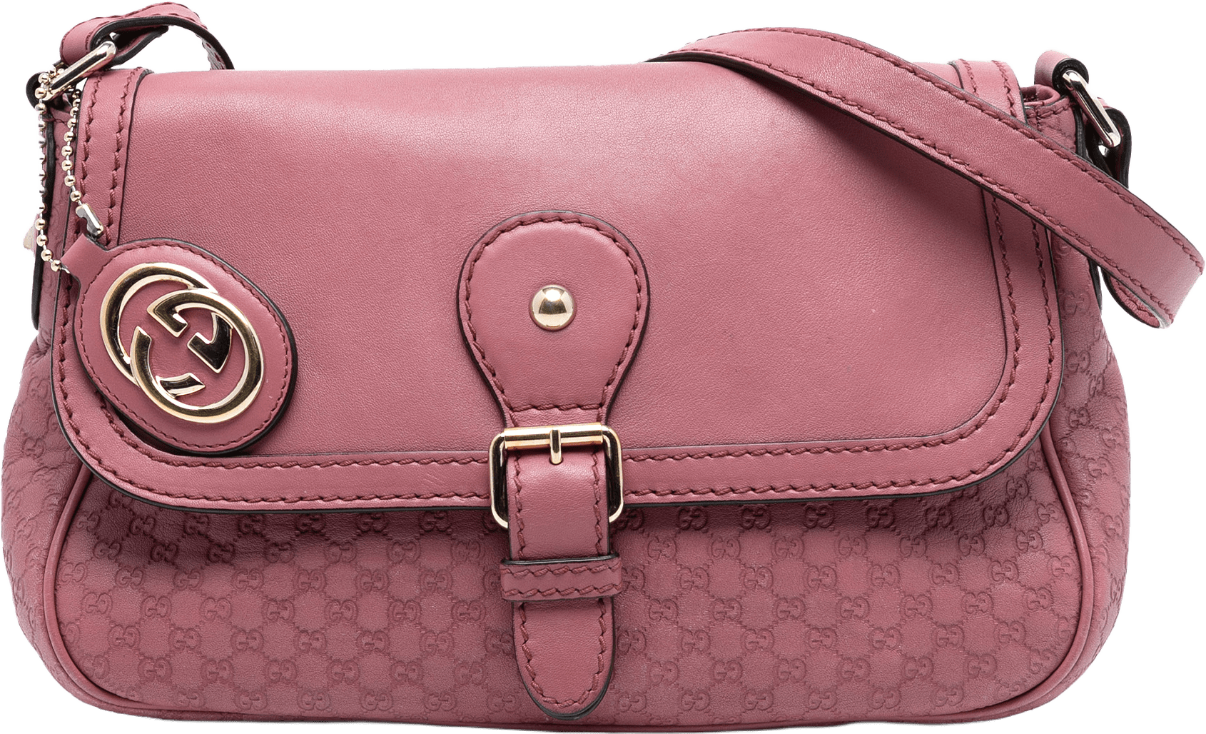 Gucci Microguccissima Sukey Crossbody, från Luxclusif, i färgen pink.