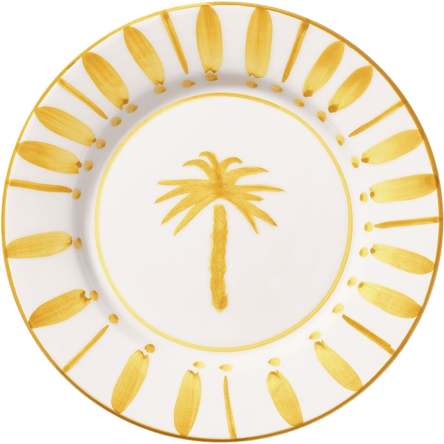 Cannes Assiett - 22 Cm, från Pick A Poppy, i färgen yellow.