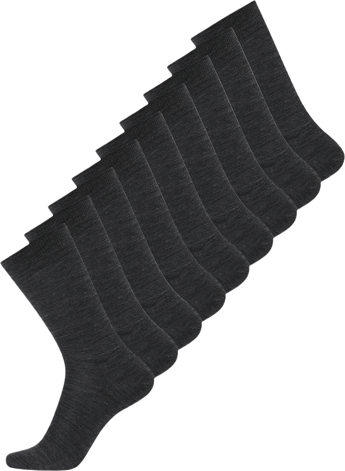 Ekologisk Ull, Strumpor. 9-pack, Flerfärgad, från Dovre, i färgen grey.