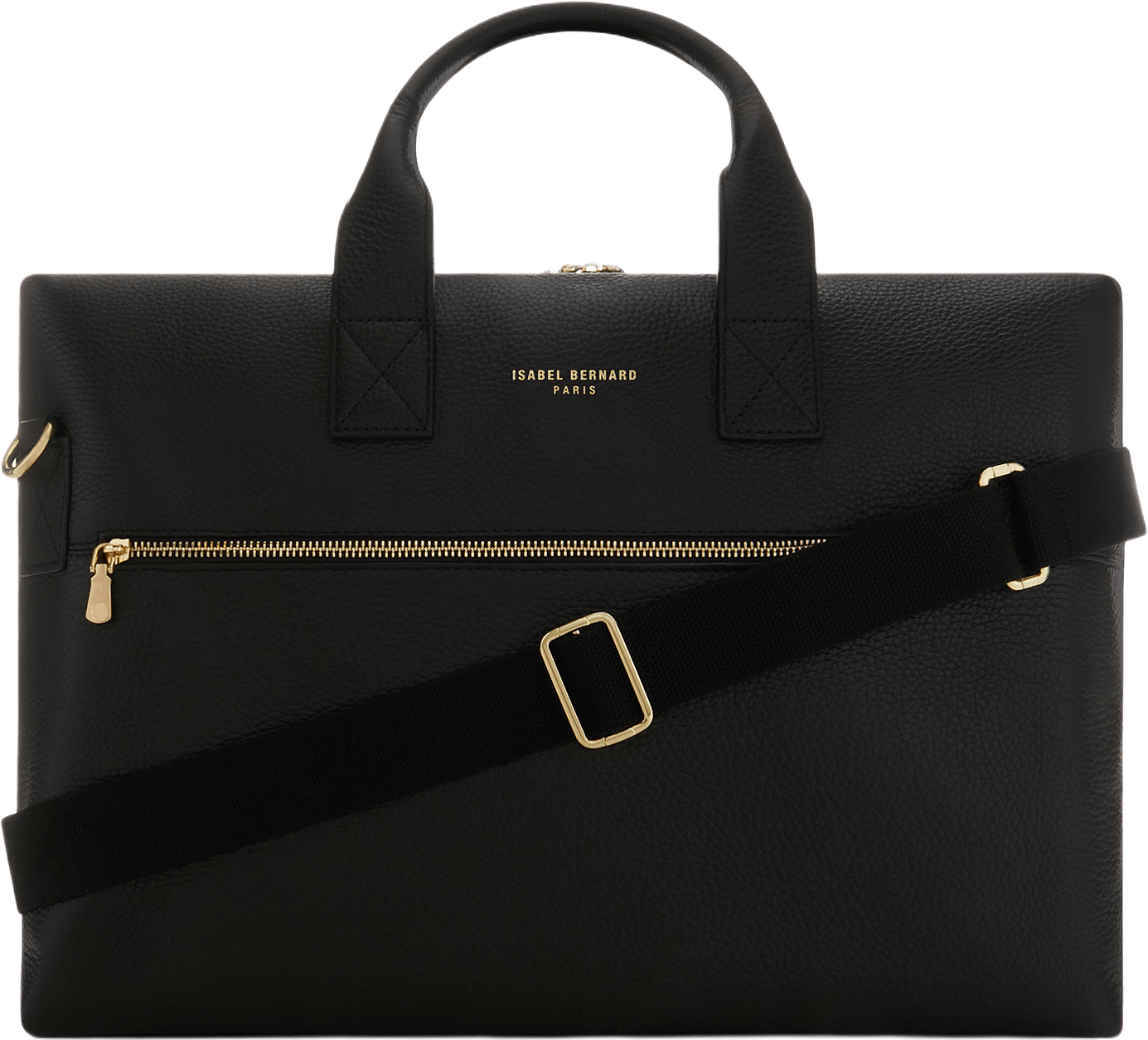 Honoré Läder Handväska, från Isabel Bernard, i färgen svart.