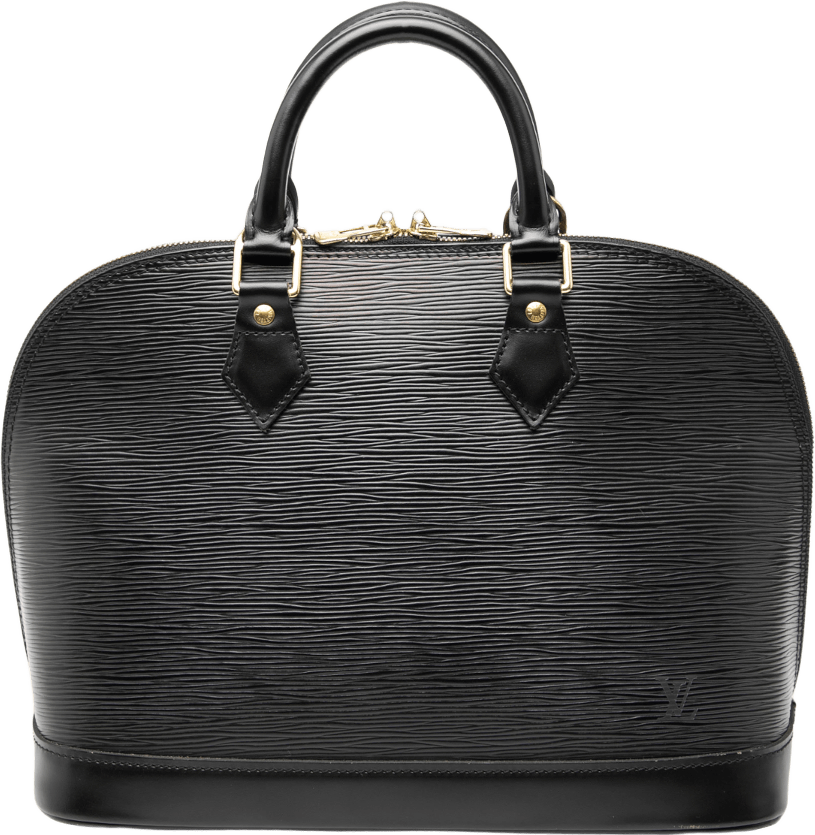 Louis Vuitton Epi Alma Pm, från Luxclusif, i färgen black.