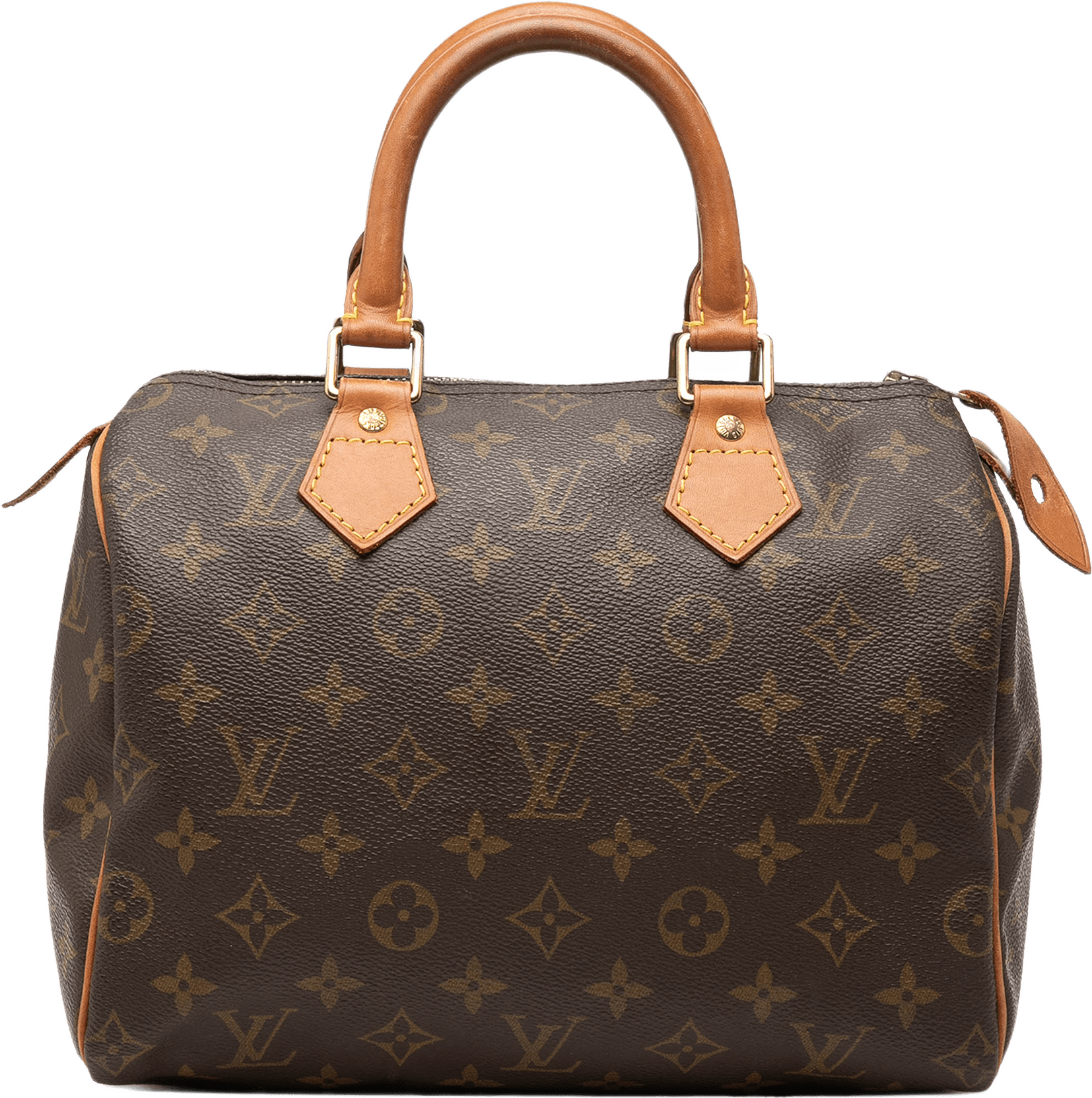Louis Vuitton Monogram Speedy 25, från Luxclusif, i färgen brun.