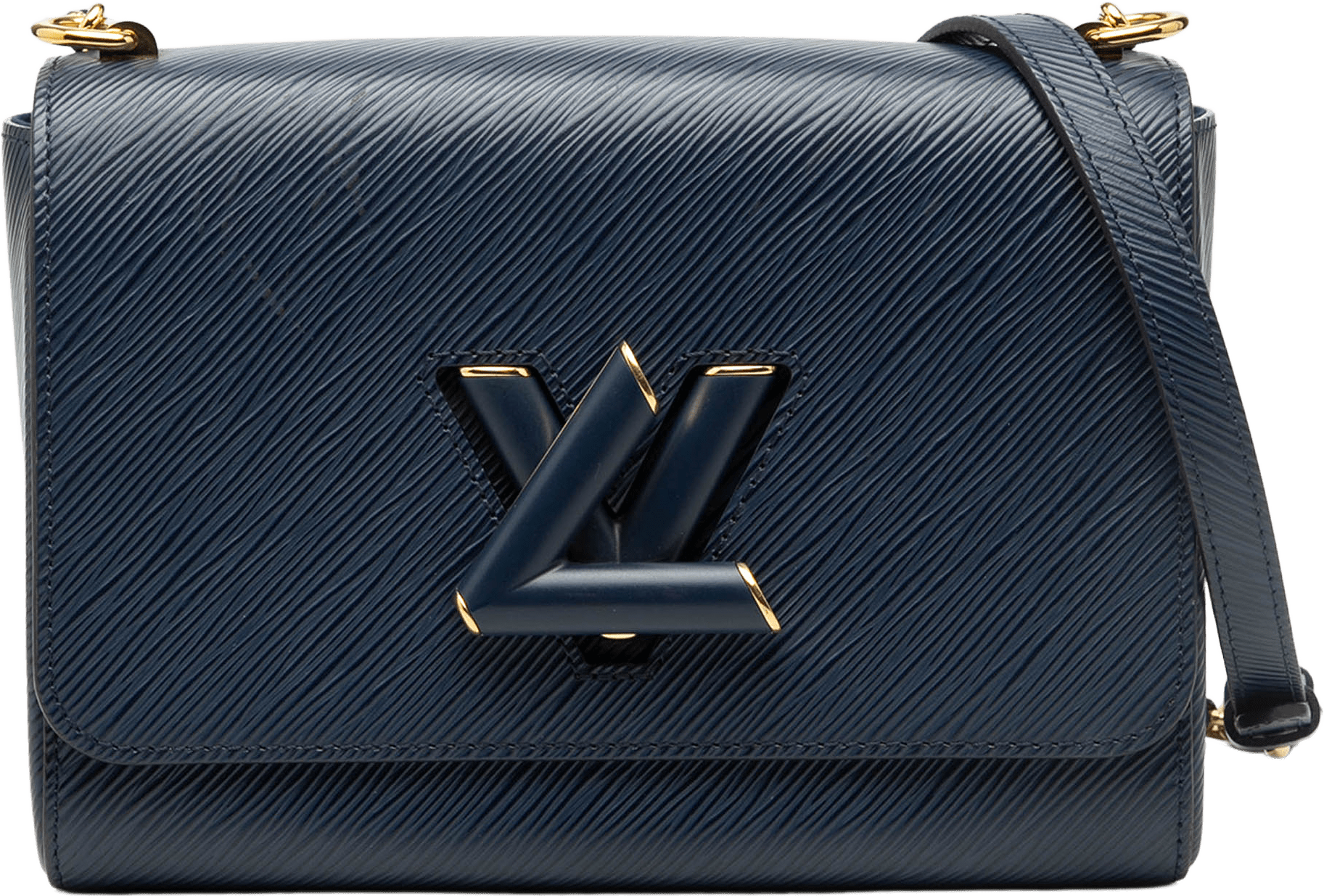 Louis Vuitton Epi Twist Mm, från Luxclusif, i färgen navy.