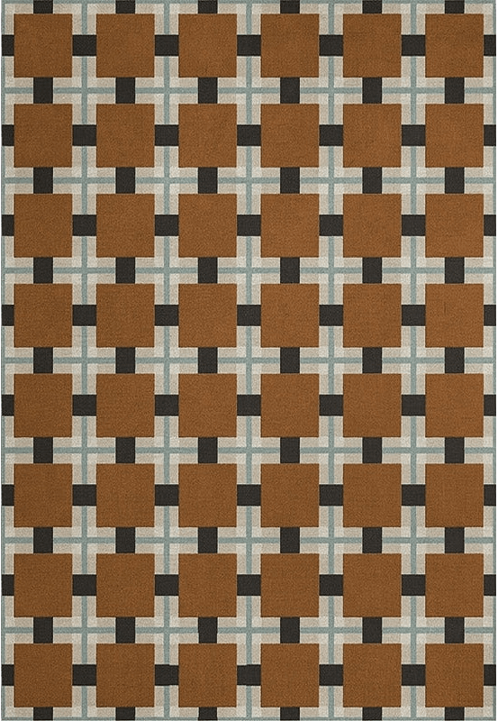 Evelina Kroon Jutematta 300x300cm, från Layered, i färgen orange.