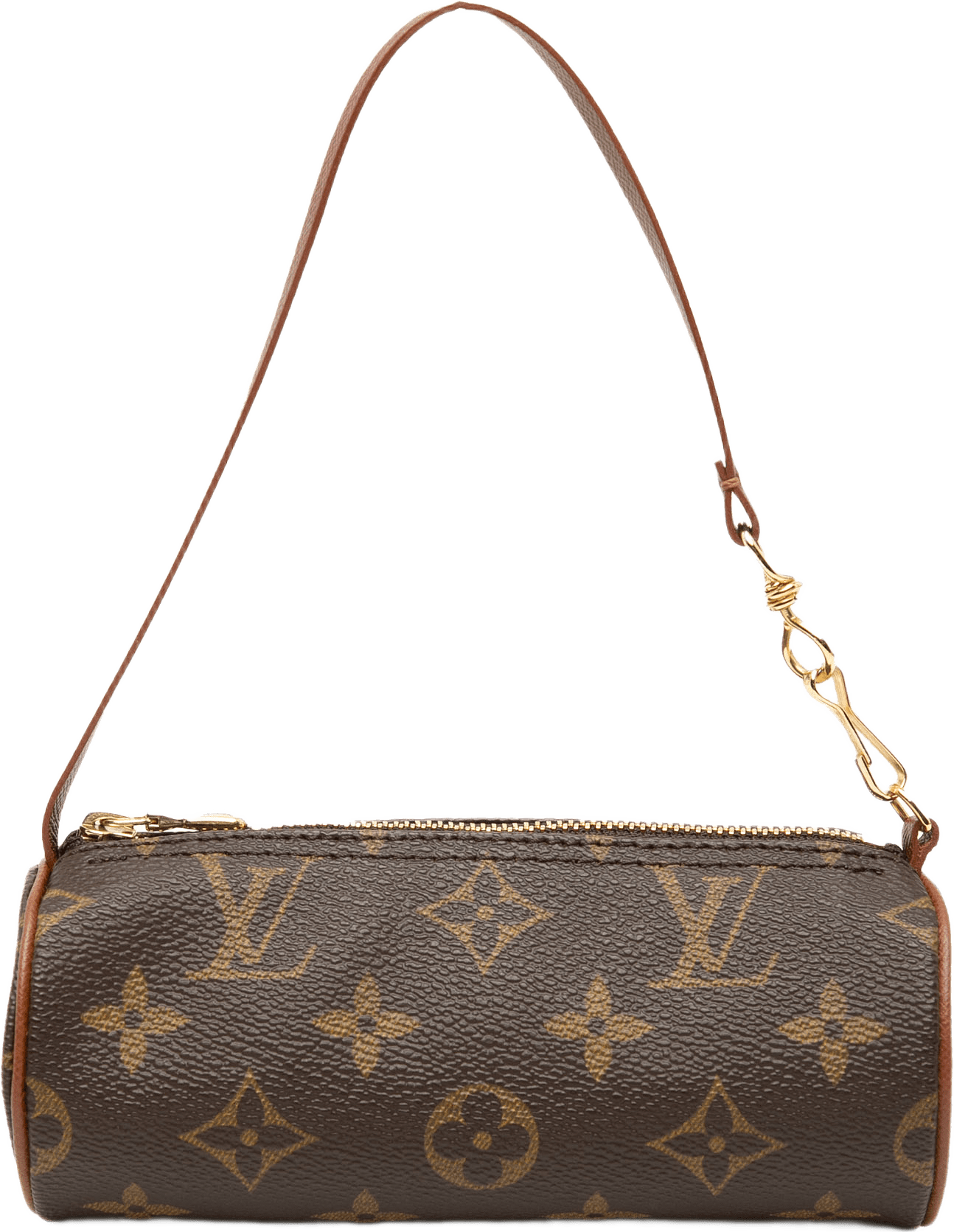Louis Vuitton Monogram Papillon Pochette, från Luxclusif, i färgen brown.