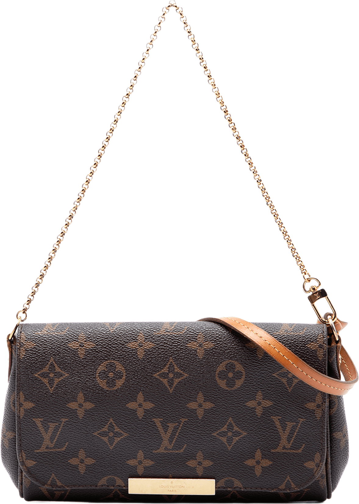 Louis Vuitton Monogram Favorite Pm, från Luxclusif, i färgen brun.