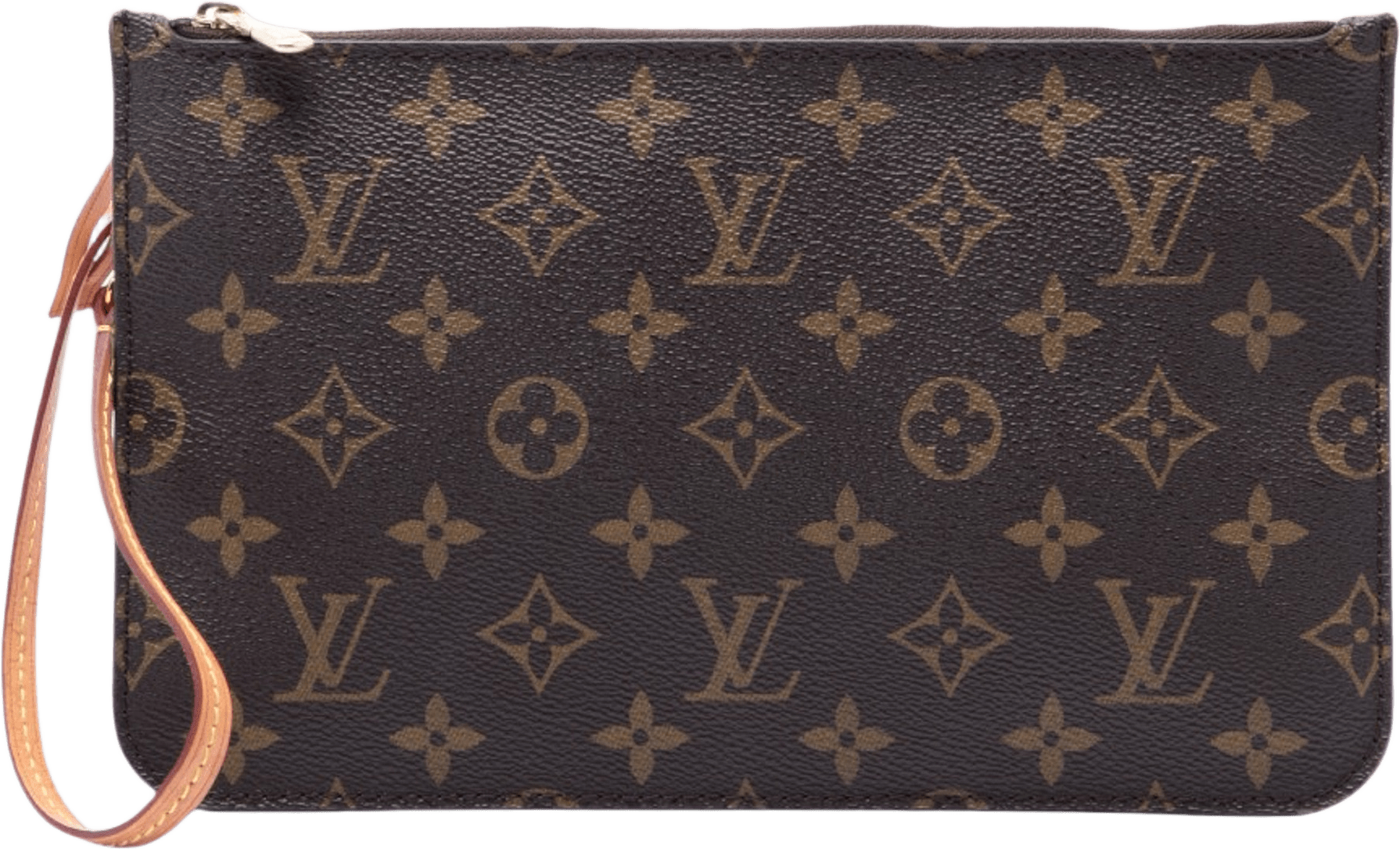 Louis Vuitton Monogram Neverfull Mm Pouch, från Luxclusif, i färgen brown.