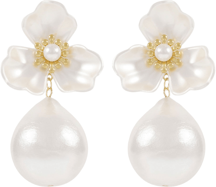 Snö Icon Flower Ear, från SNÖ of Sweden, i färgen g/white.