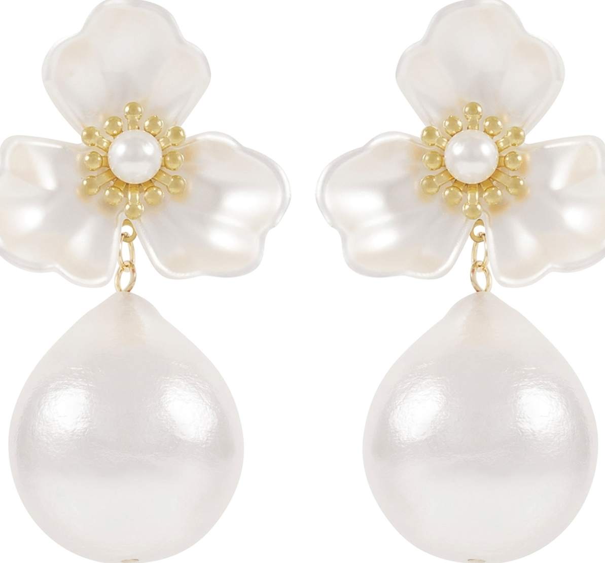 Snö Icon Flower Ear, från SNÖ of Sweden, i färgen g/white.