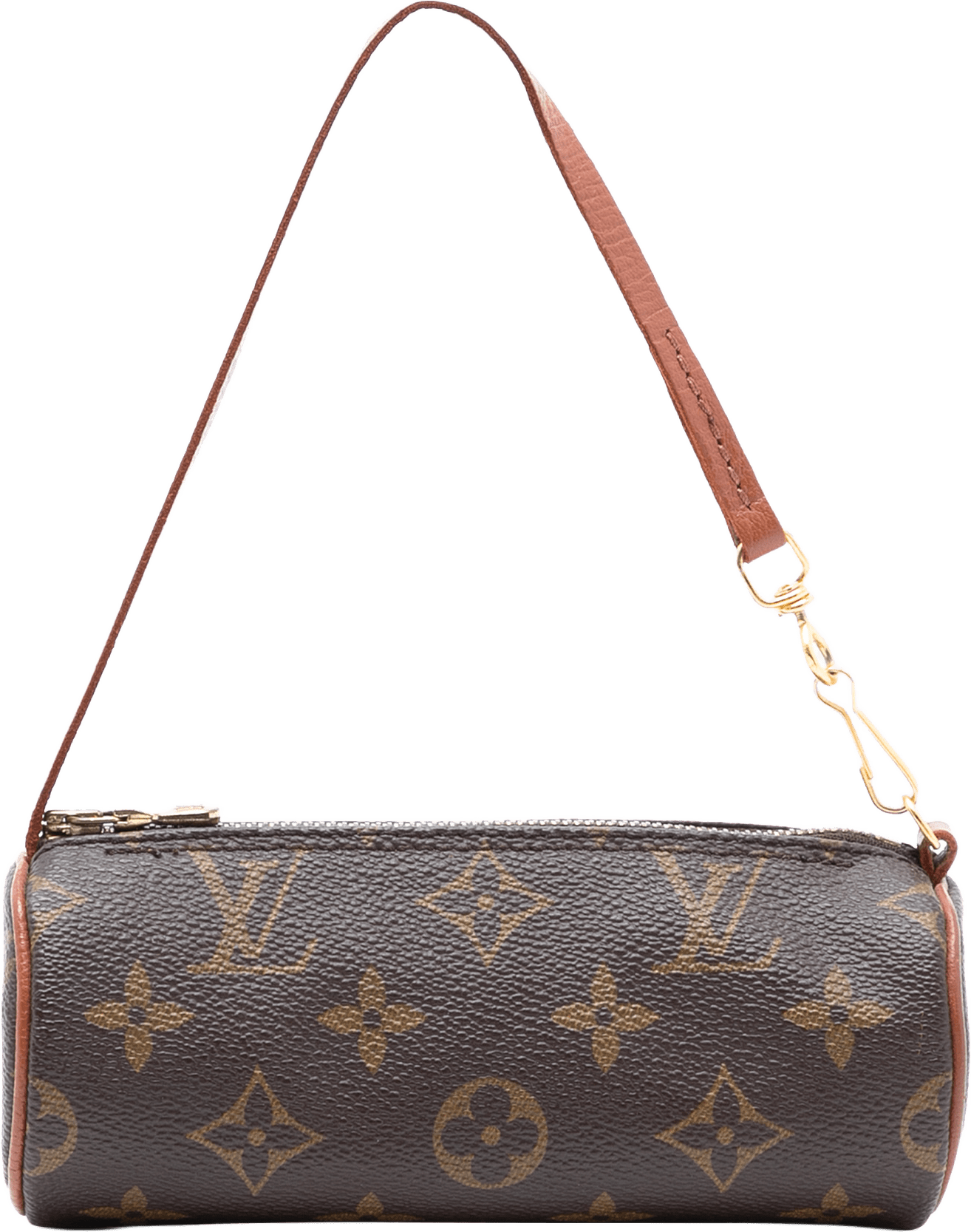 Louis Vuitton Monogram Papillon Pochette, från Luxclusif, i färgen brown.