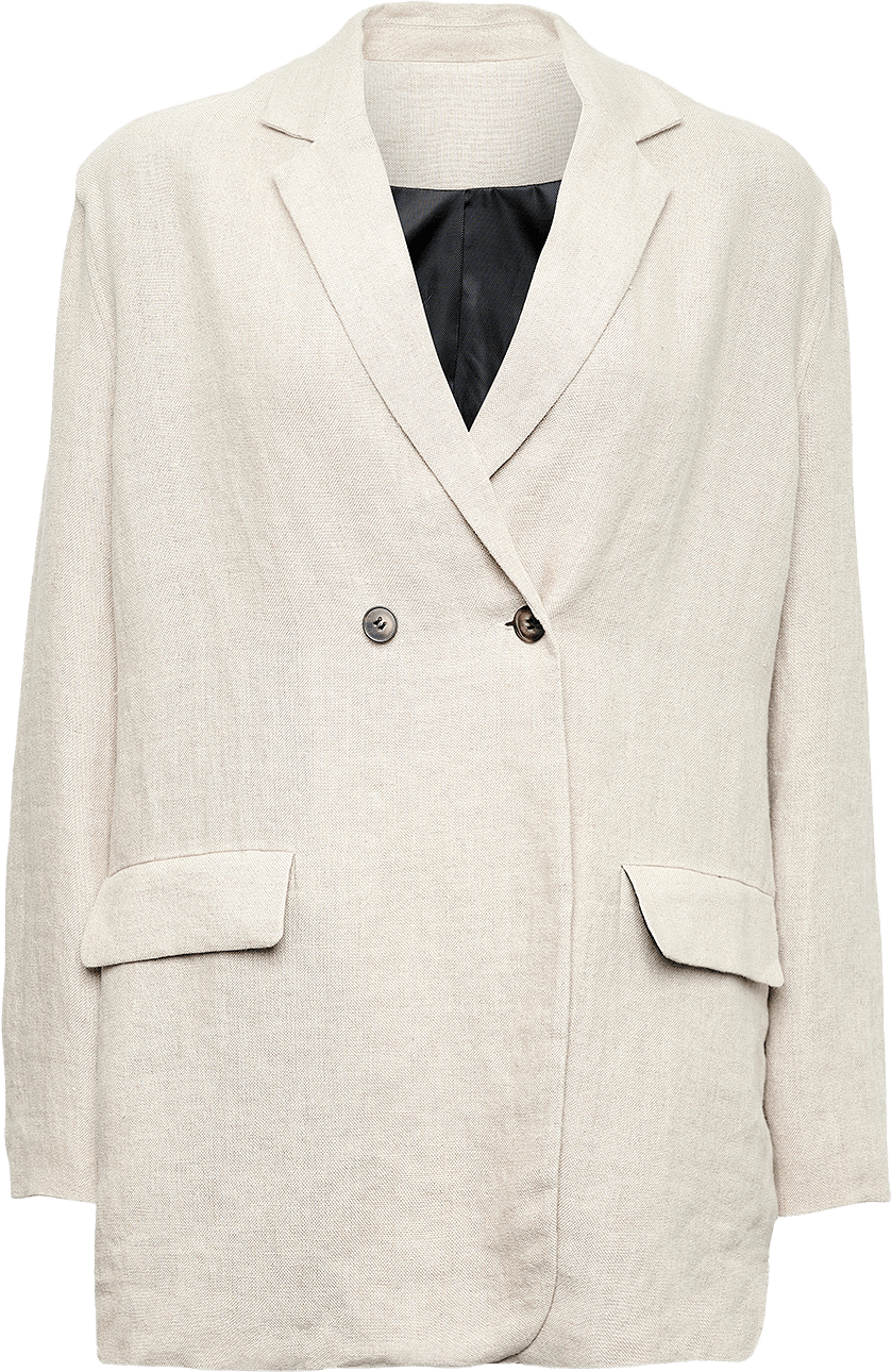 Nima, Blazer 1, Linen/viscose - Sand, från Tiffany, i färgen sand.
