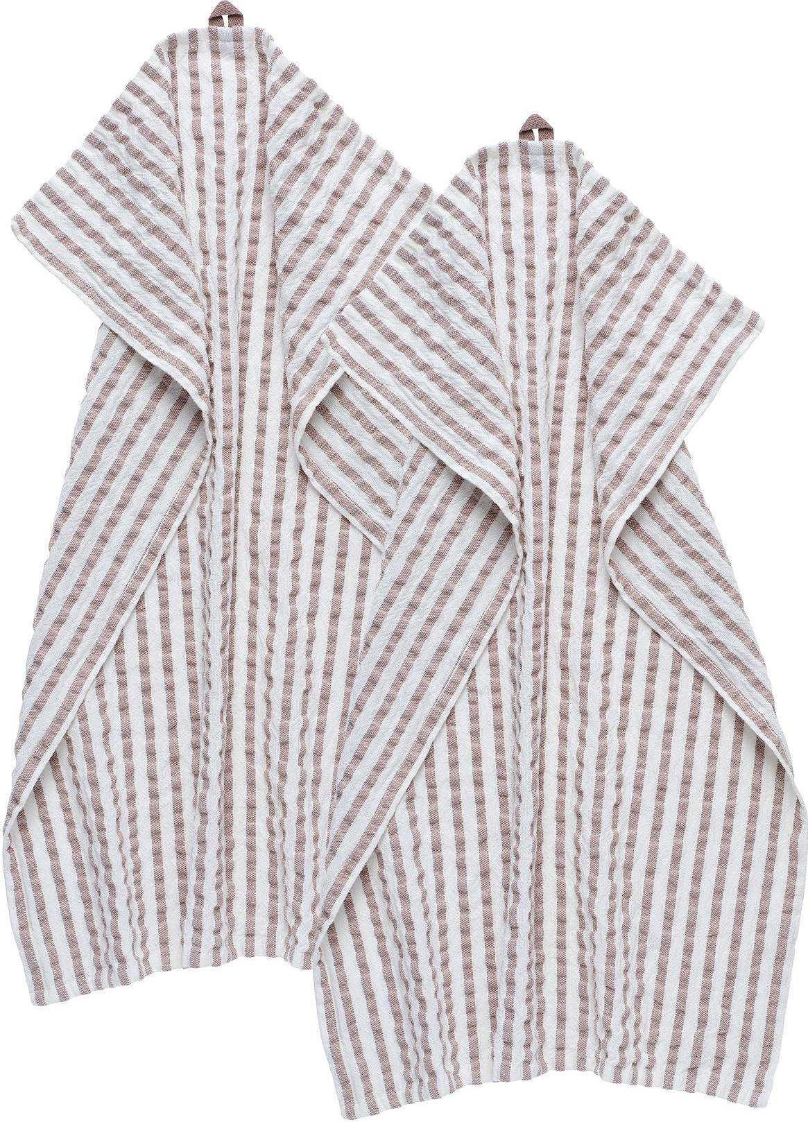 Agata Kökshandduk 2p, från Svanefors, i färgen beige.