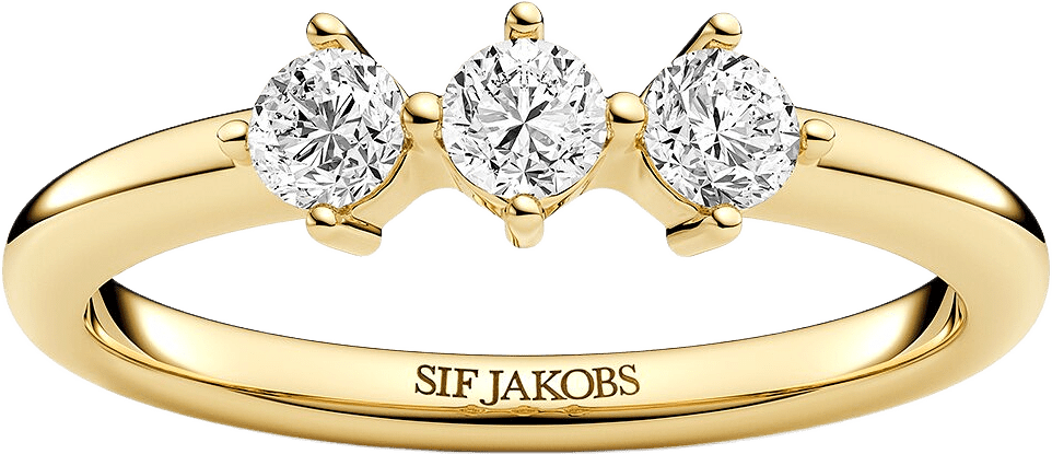Princess Ring, från Sif Jakobs Jewellery, i färgen gold.