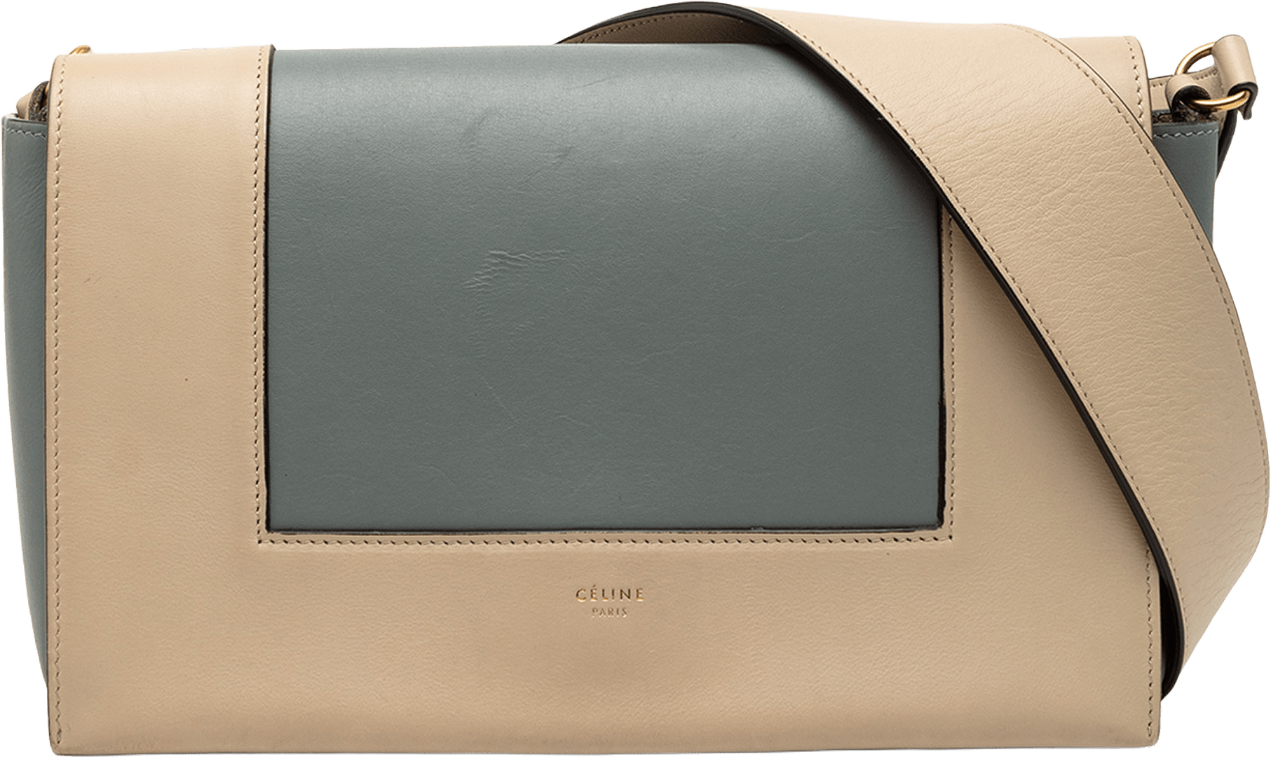 Celine Leather Frame Shoulder Bag, från Luxclusif, i färgen light blue.