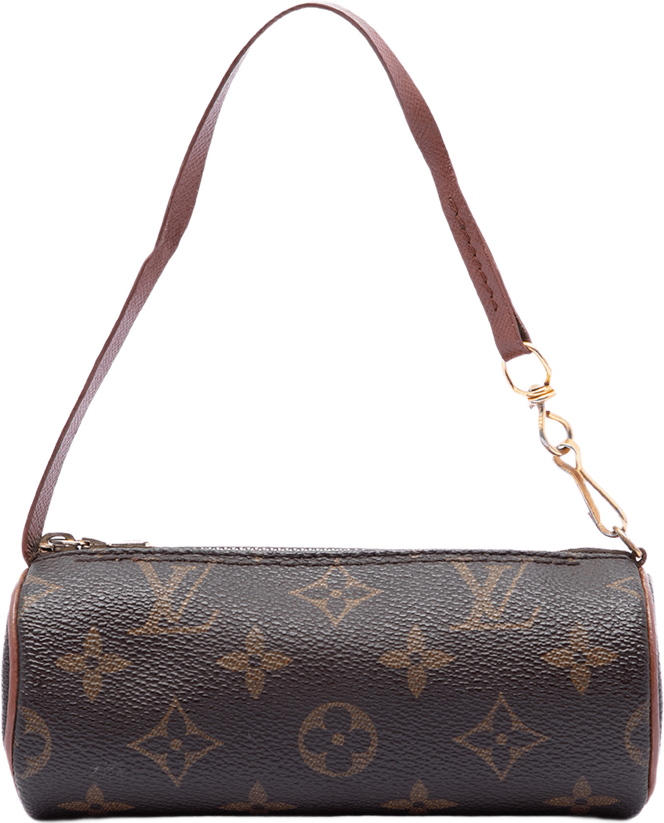 Louis Vuitton Monogram Papillon Pochette, från Luxclusif, i färgen brown.